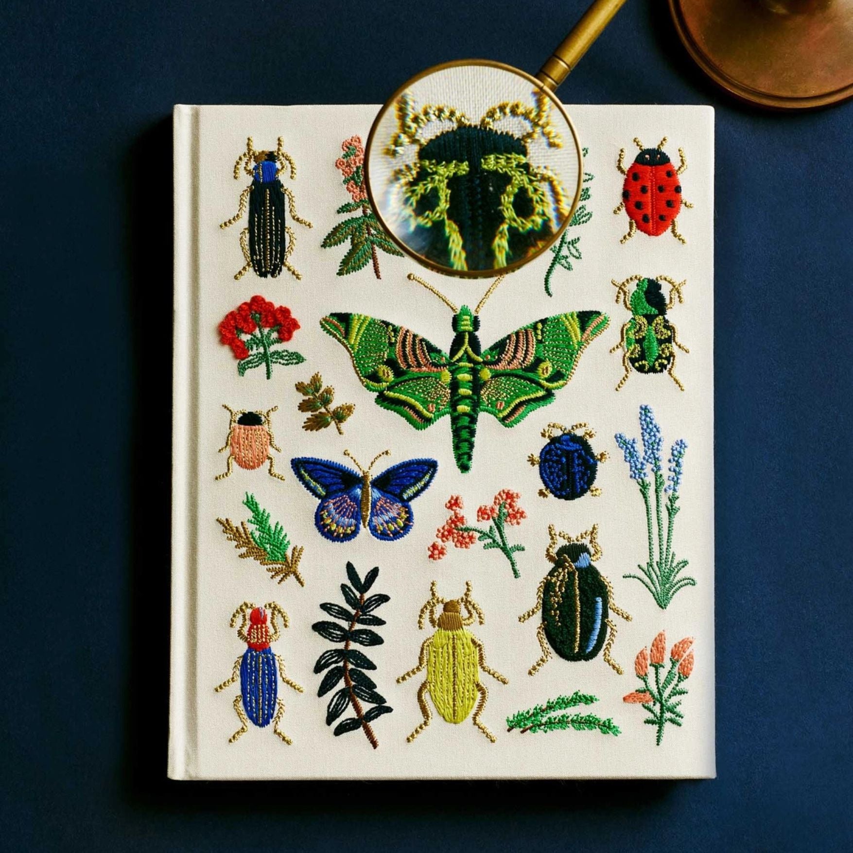 Curio Embroidered Fabric Sketchbook