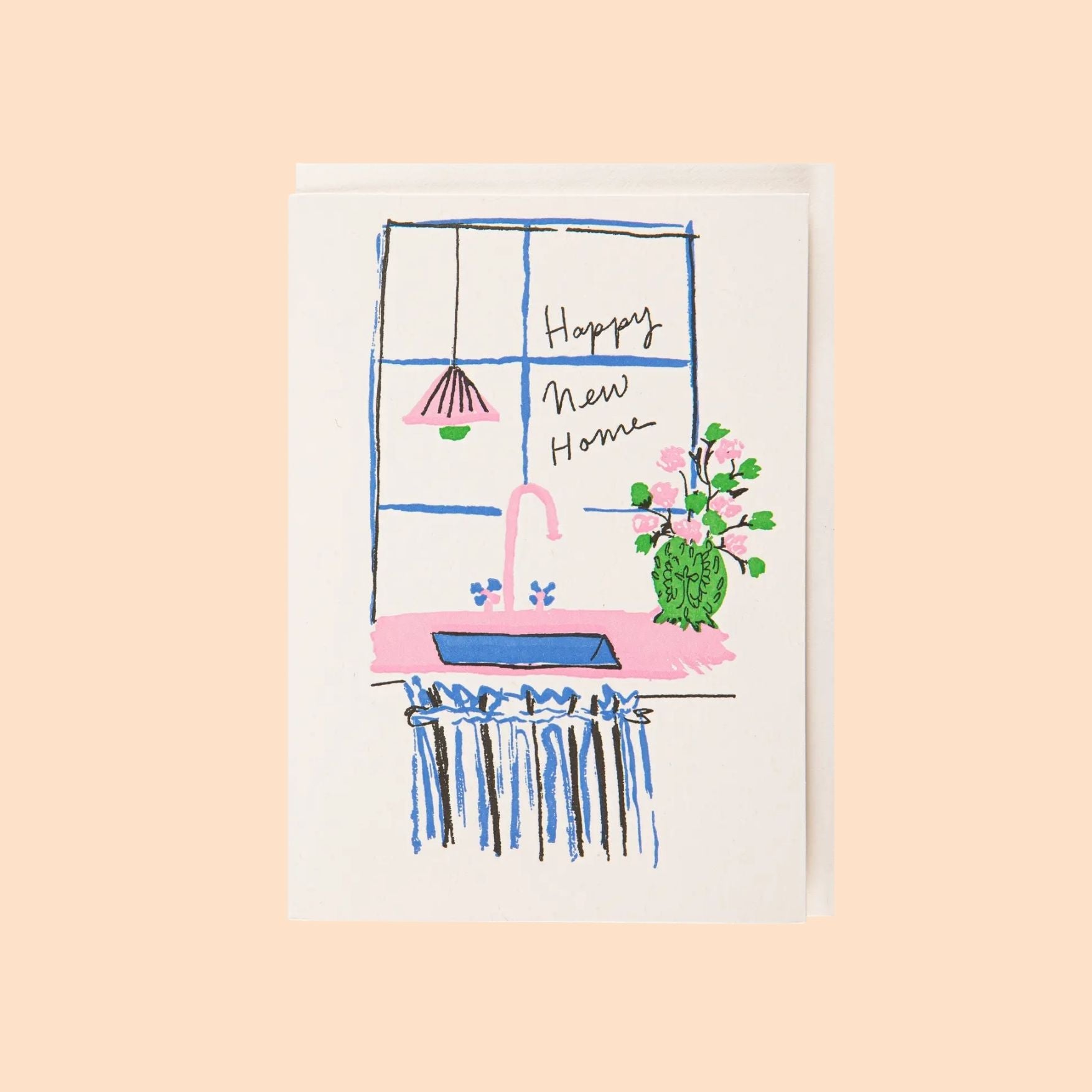 New Home Window Greeting Card