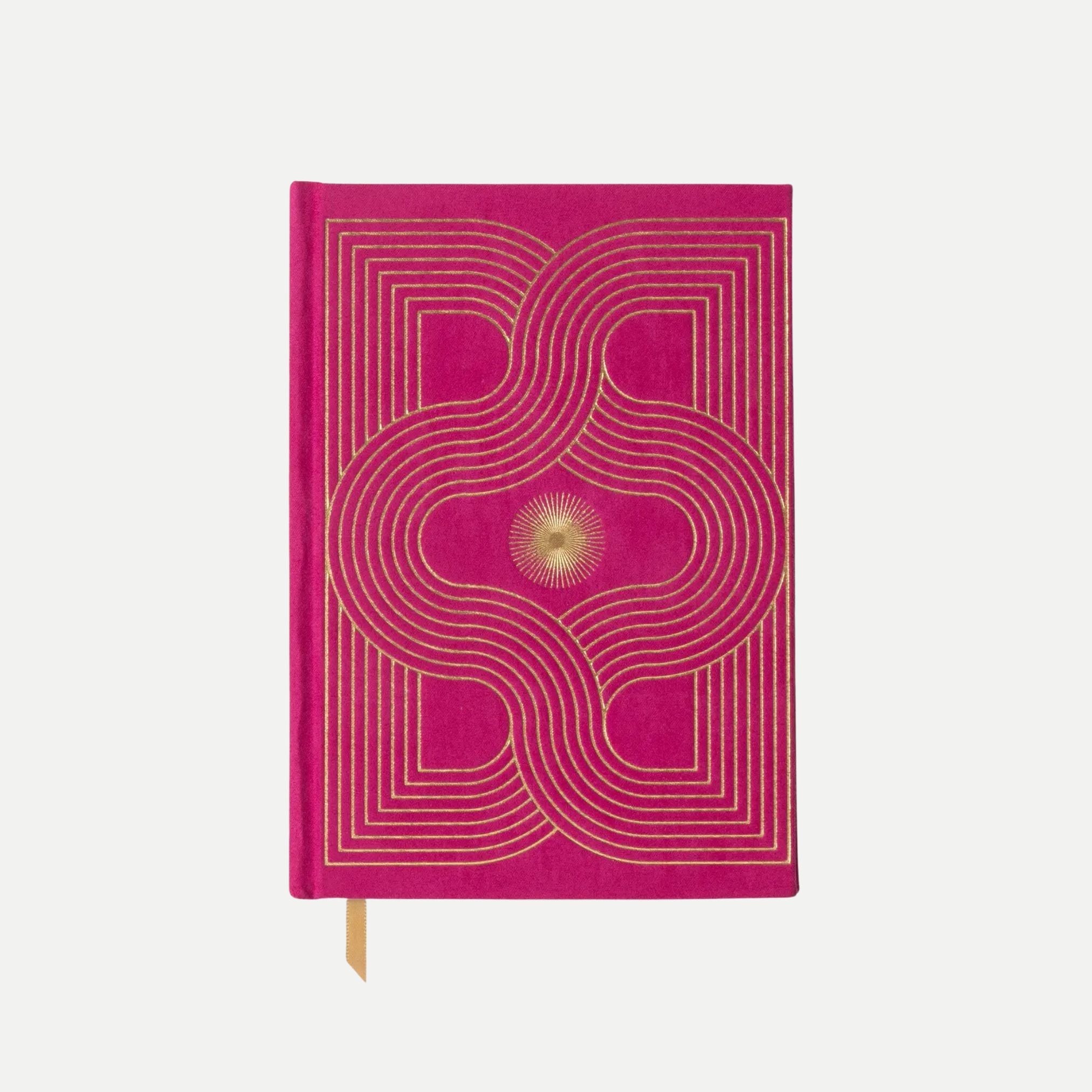 Suede Journal - Fuschia