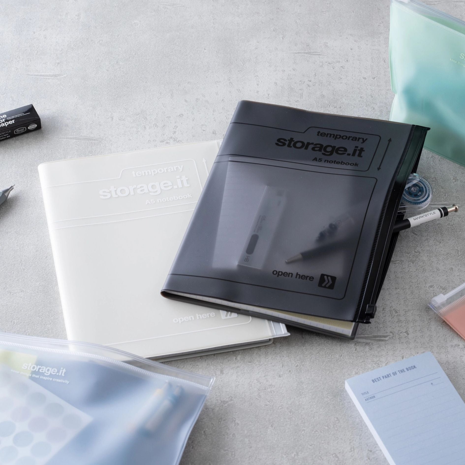 A5 Refillable Notebook - Black
