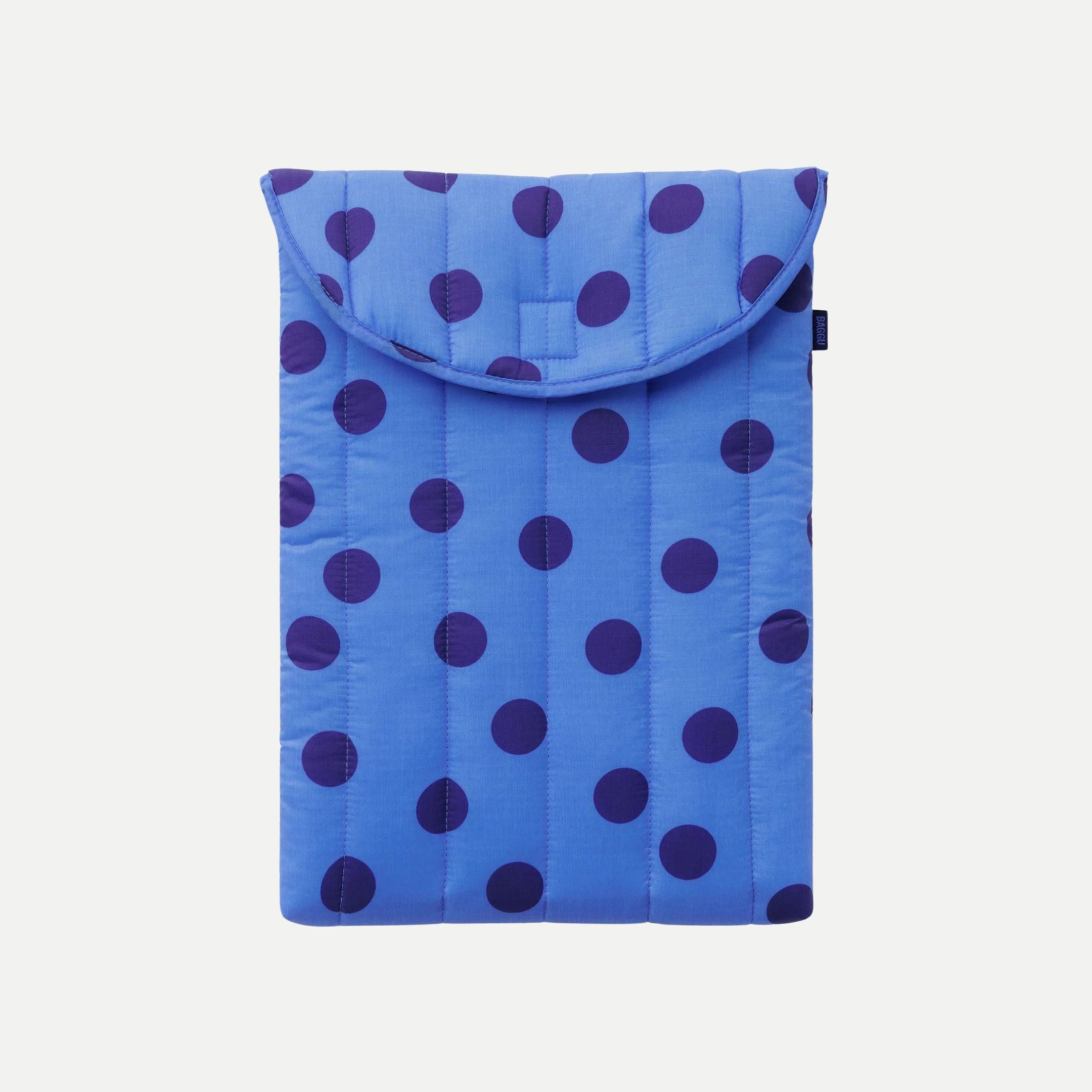 Blue Polka Dot - Puffy Laptop Sleeve 16"
