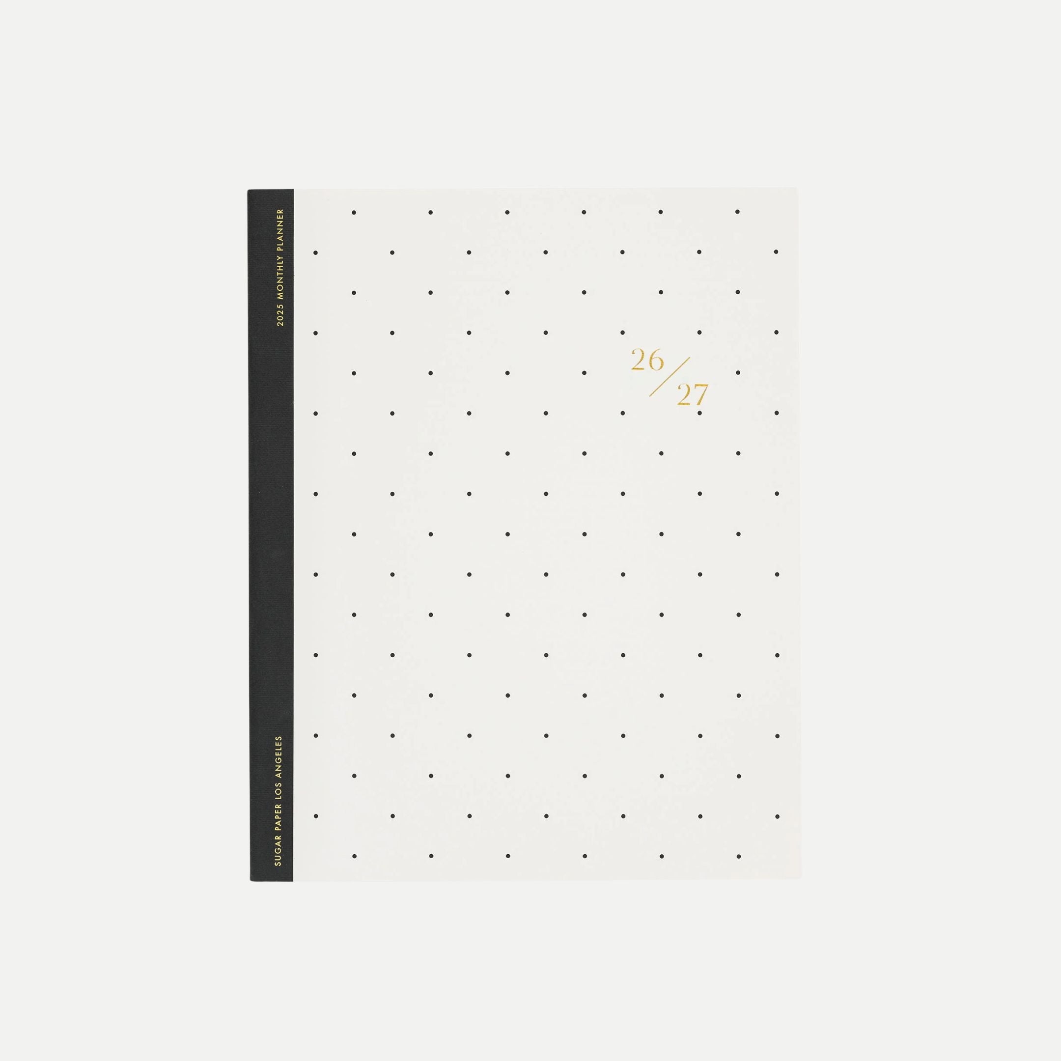 2026-2027 Black Swiss Dot Monthly Academic Planner
