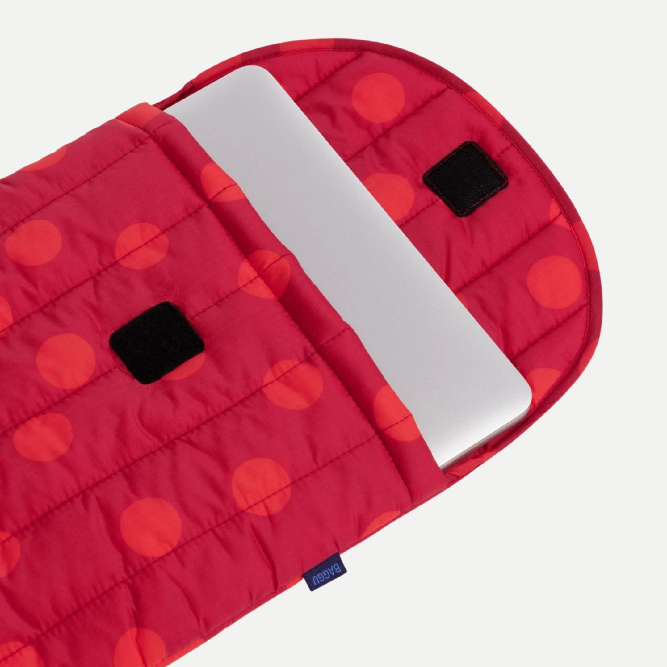 Red Polka Dot - Puffy Laptop Sleeve 16"