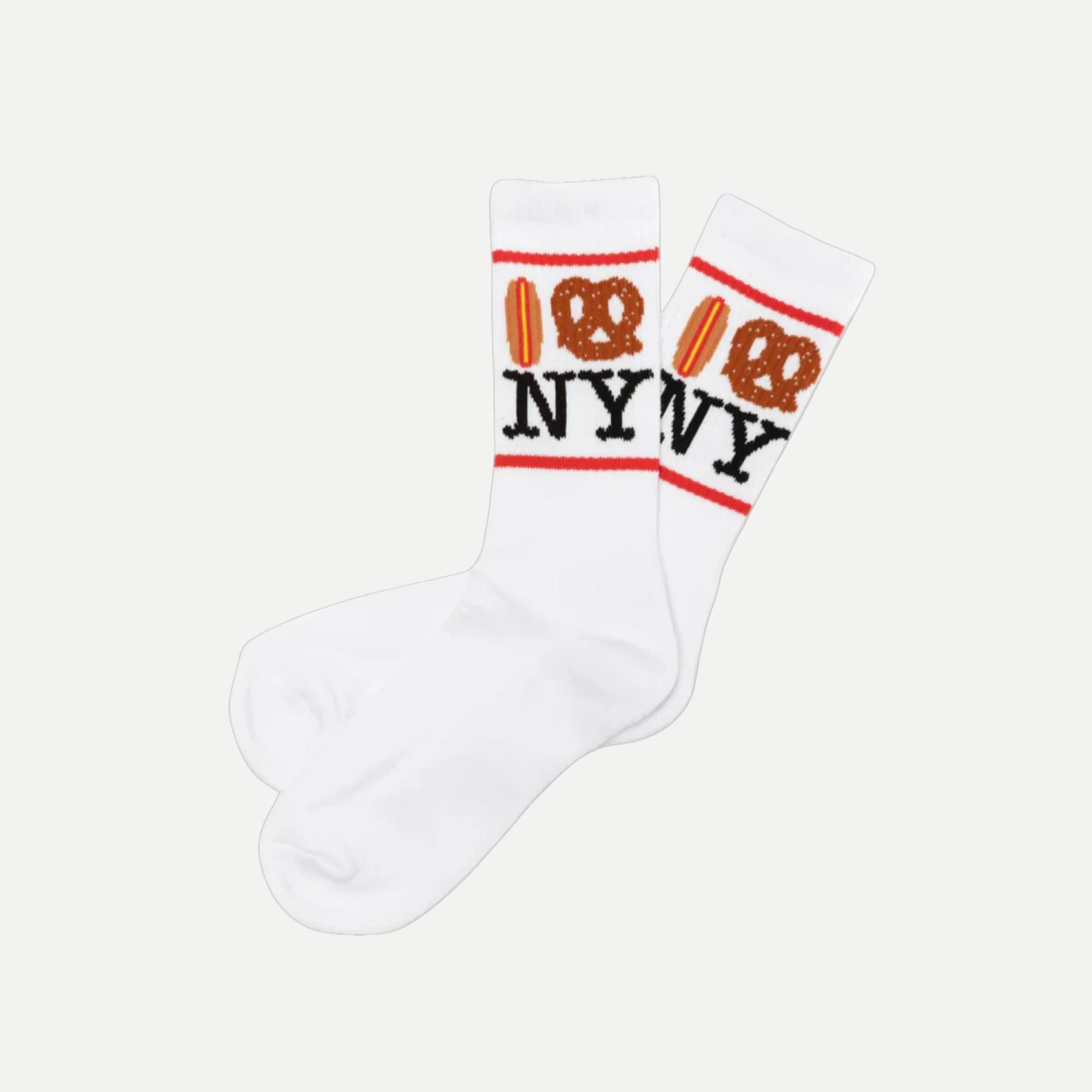 Hot Dog Pretzel Ny Unisex Socks