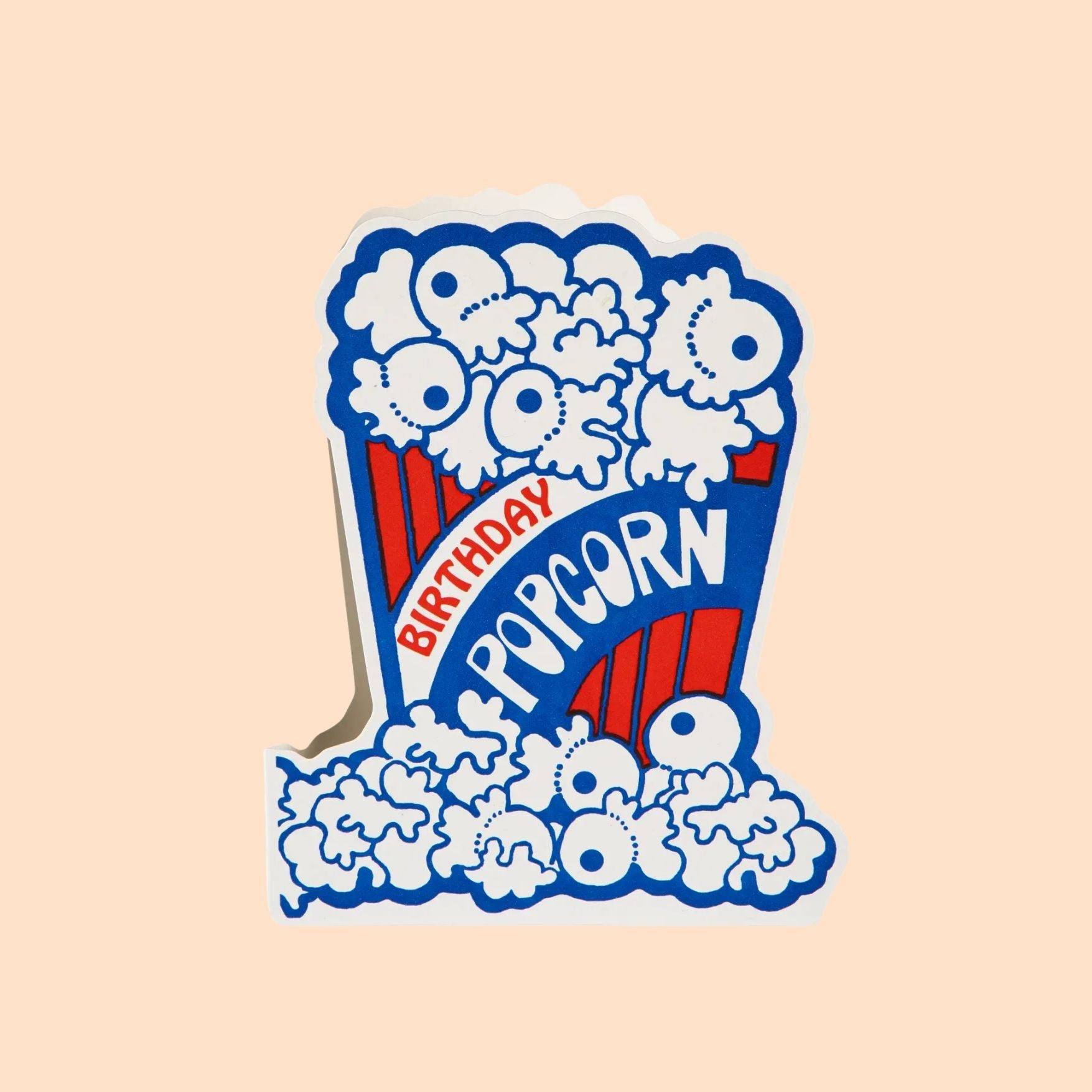 Popcorn Birthday Greeting Card