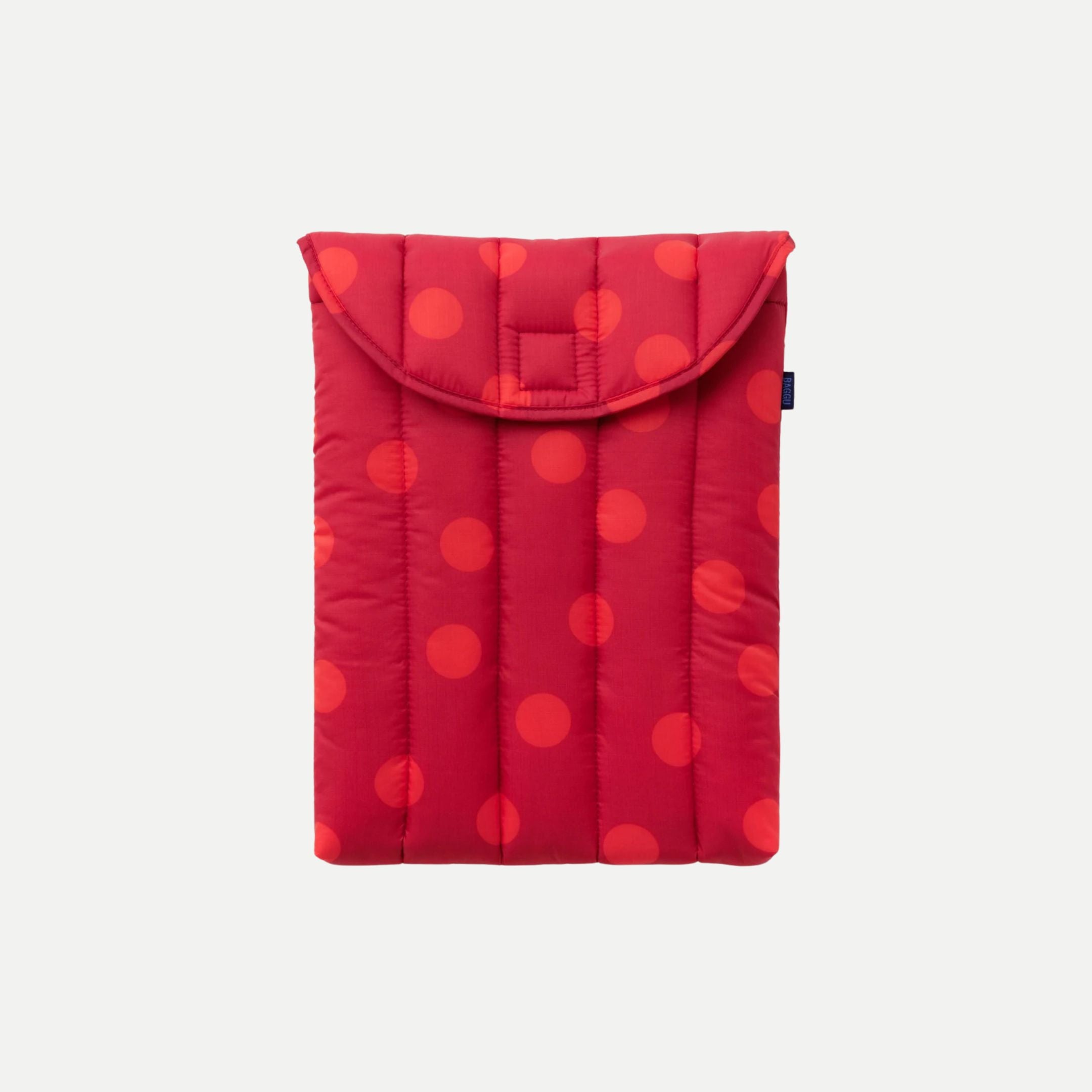 Red Polka Dot - Puffy Laptop Sleeve 13"/14"