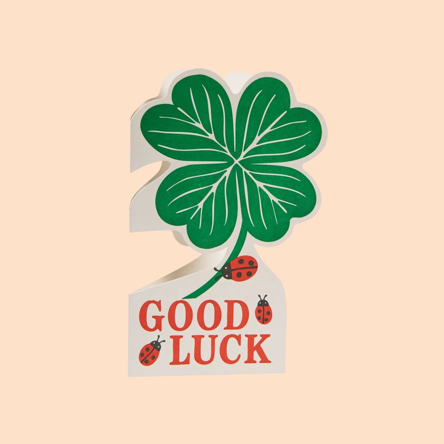 Good Luck Clover Greeting Card