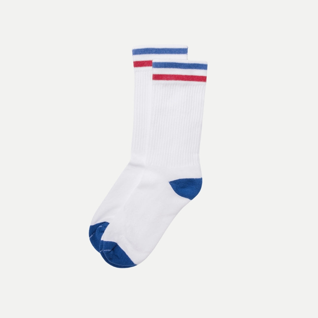 Kennedy Luxe Athletic Socks - Summer White