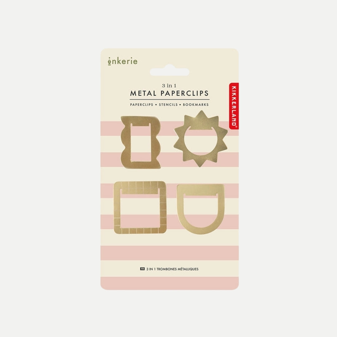 3-in-1 Metal Paper Clips
