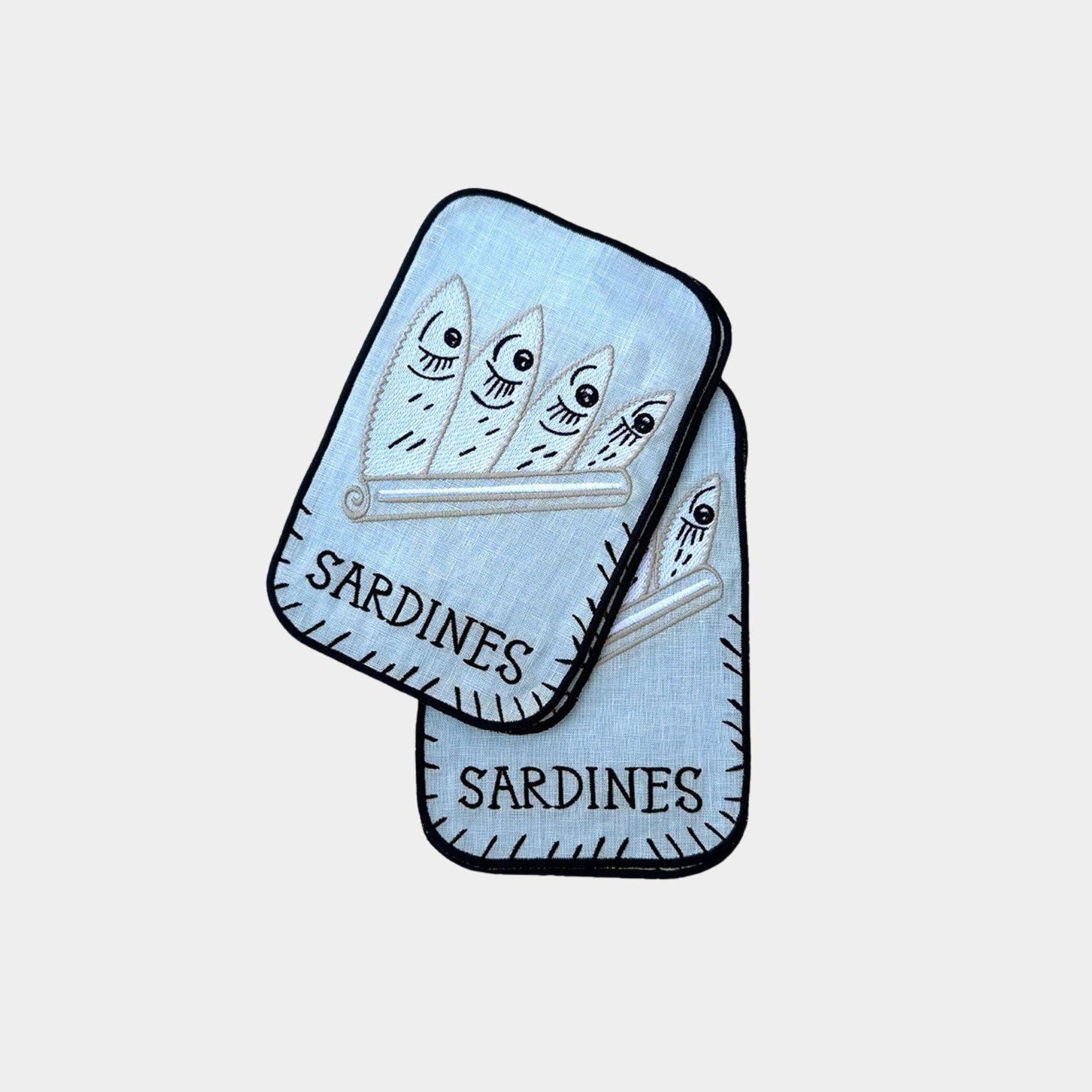 Sardine Cocktail Napkins - Set of 2
