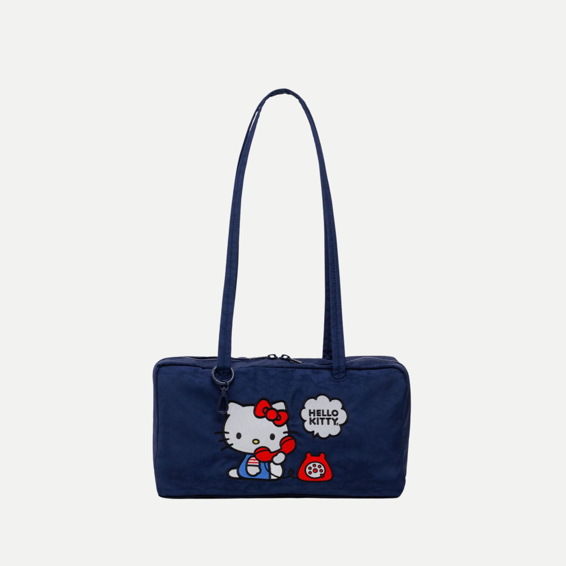 Embroidered Hello Kitty Phone - Nylon Bowler Bag