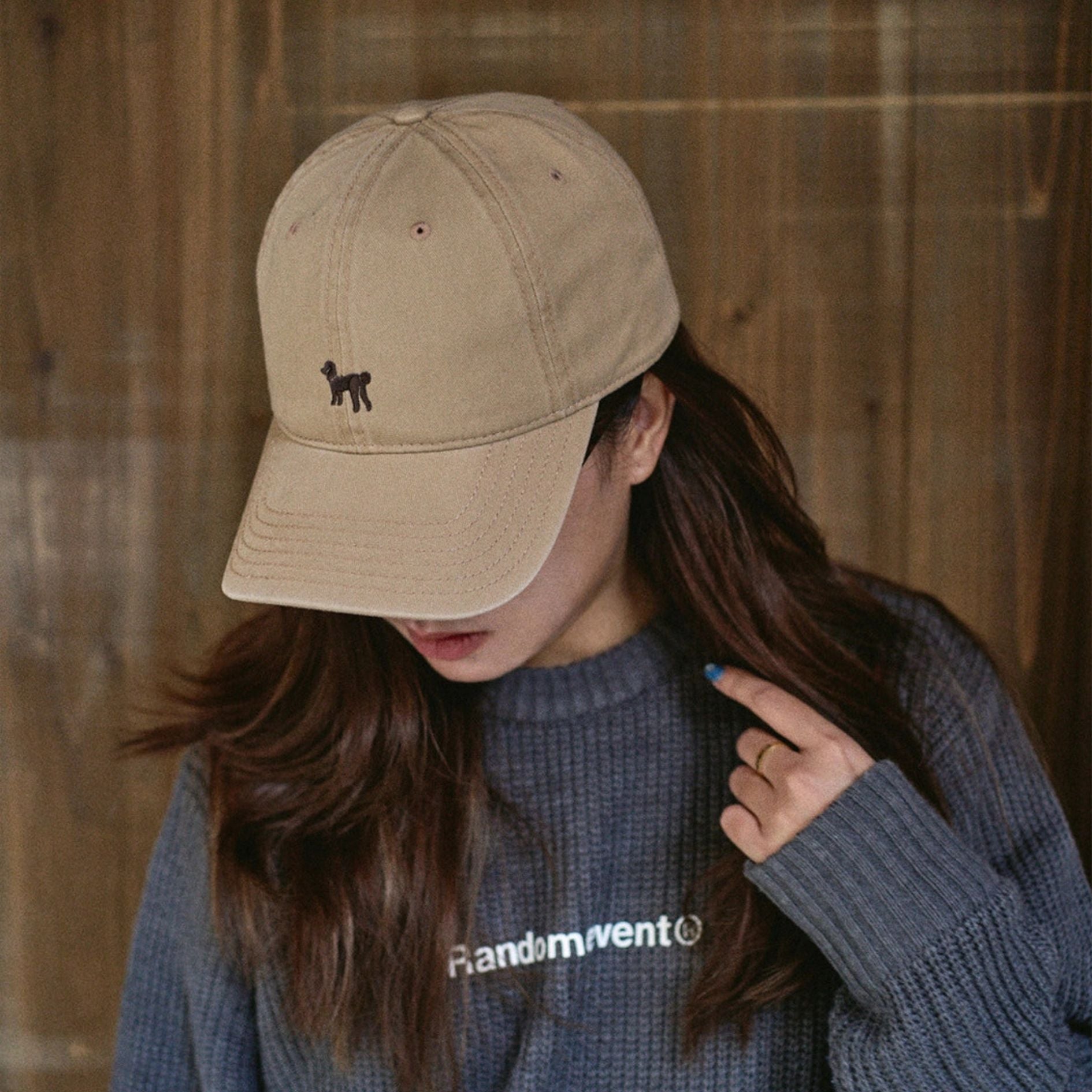 "Pan Pan" Baseball Cap - Light Khaki