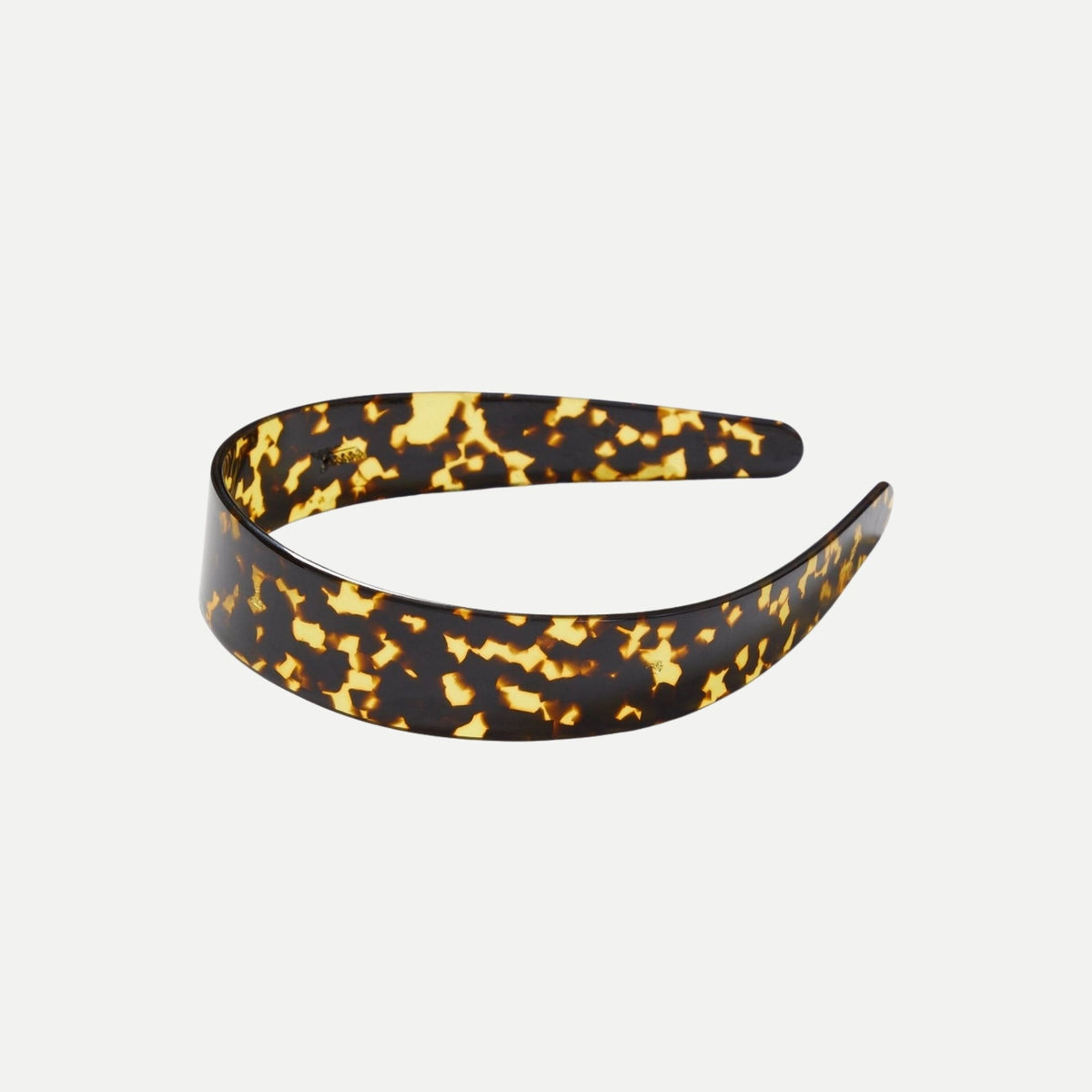 Wide Headband - Dark Tortoise