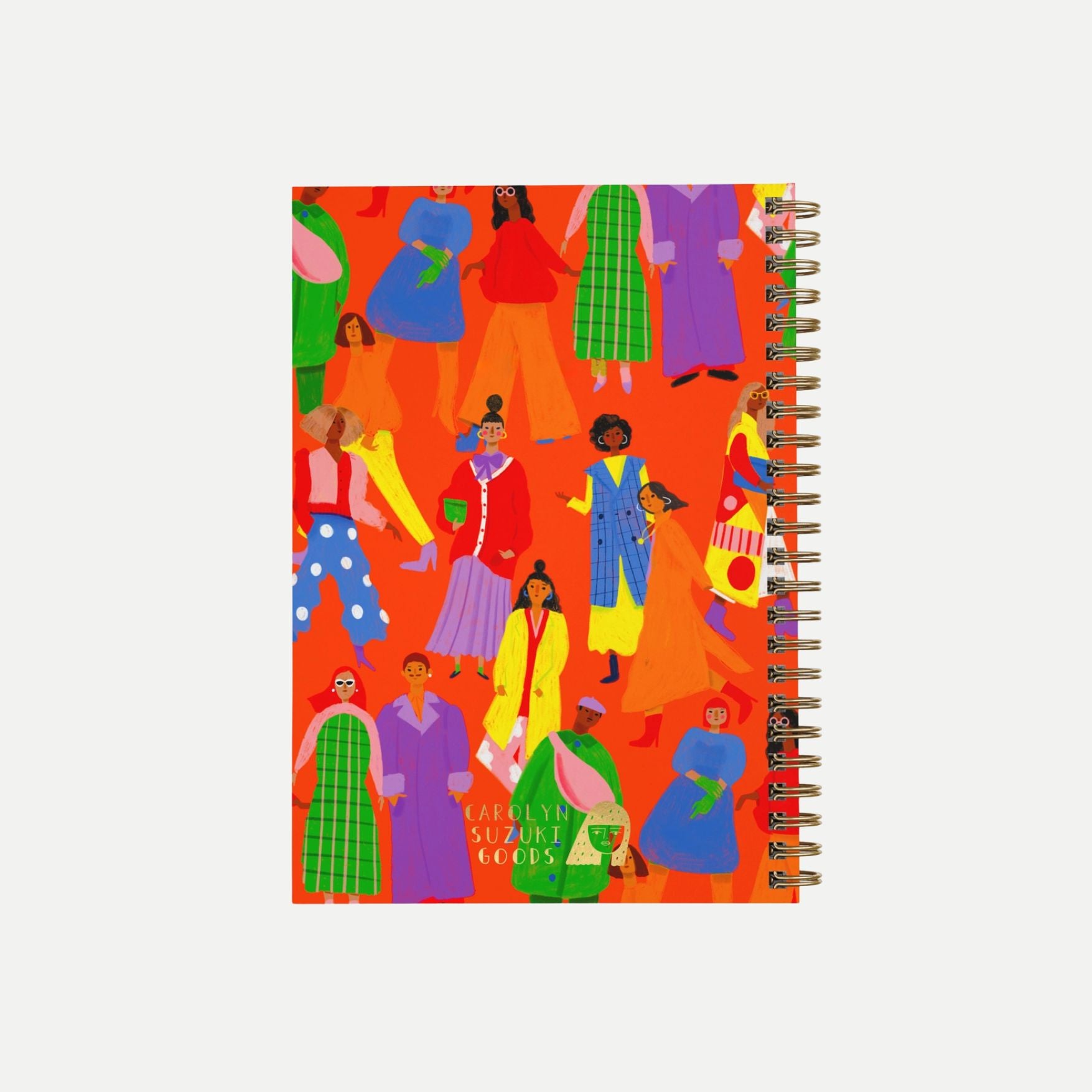 City Folk Large Spiral Notebook