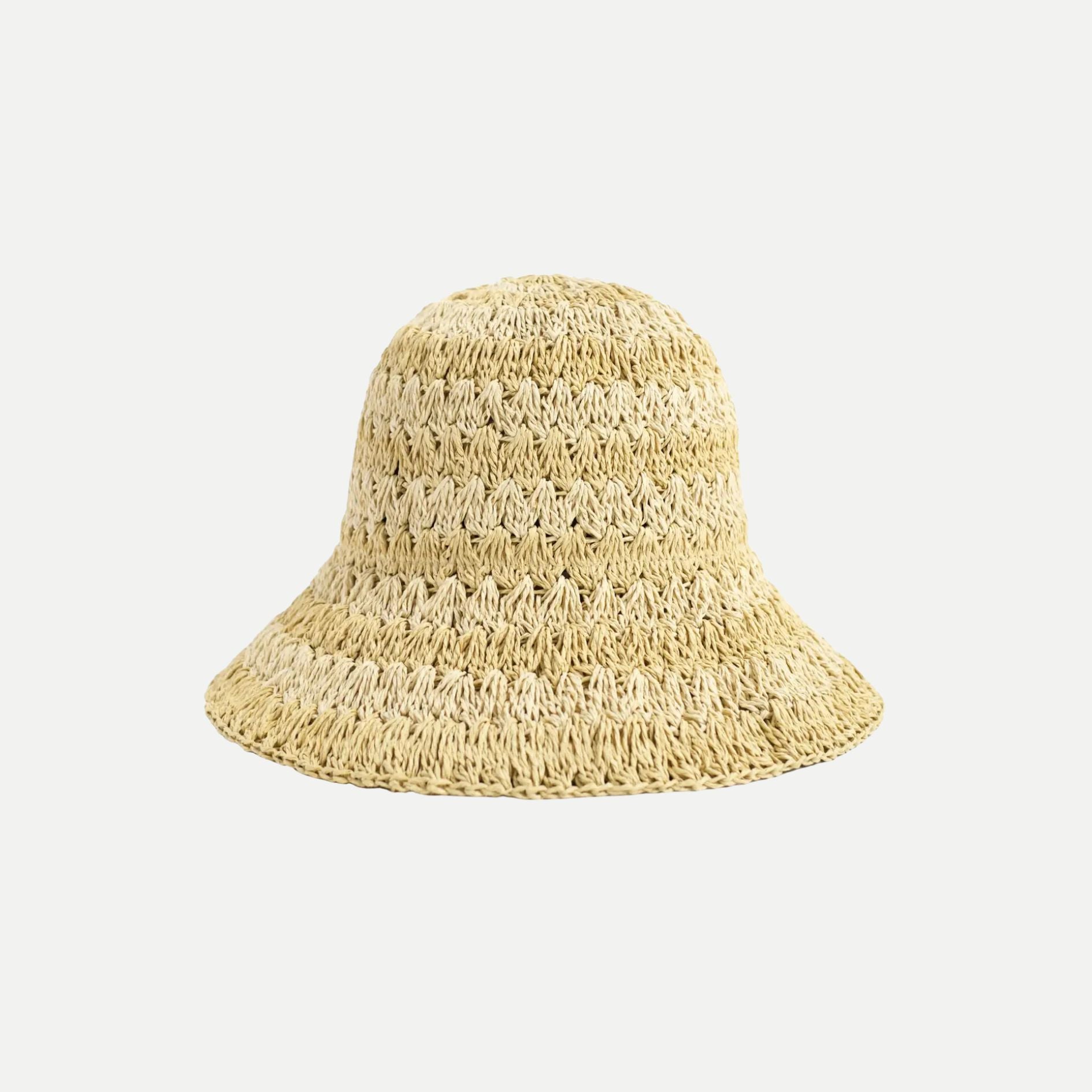 "Linea" Packable Straw Hat - Khaki