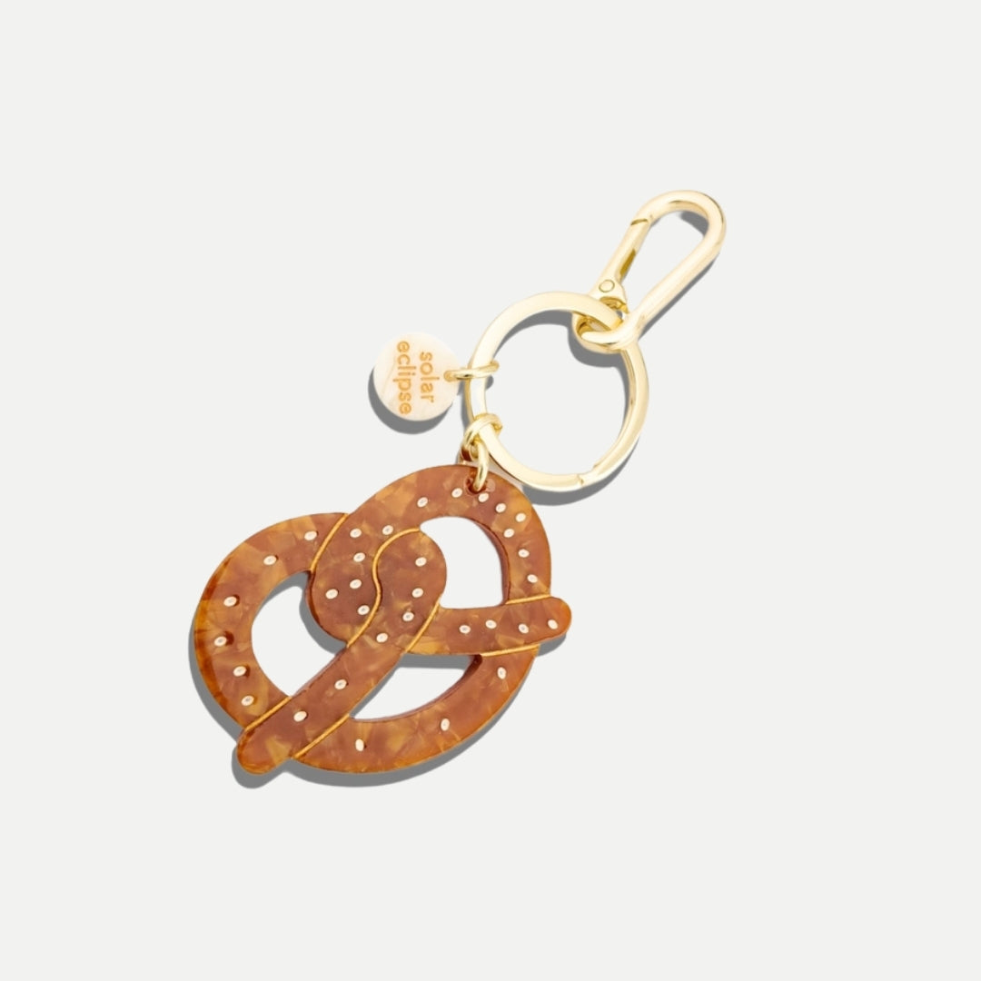 Hand-Painted Pretzel Bag Charm