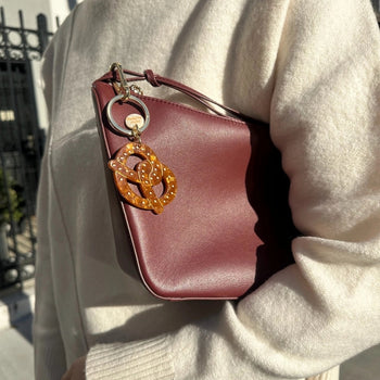 Hand-Painted Pretzel Bag Charm