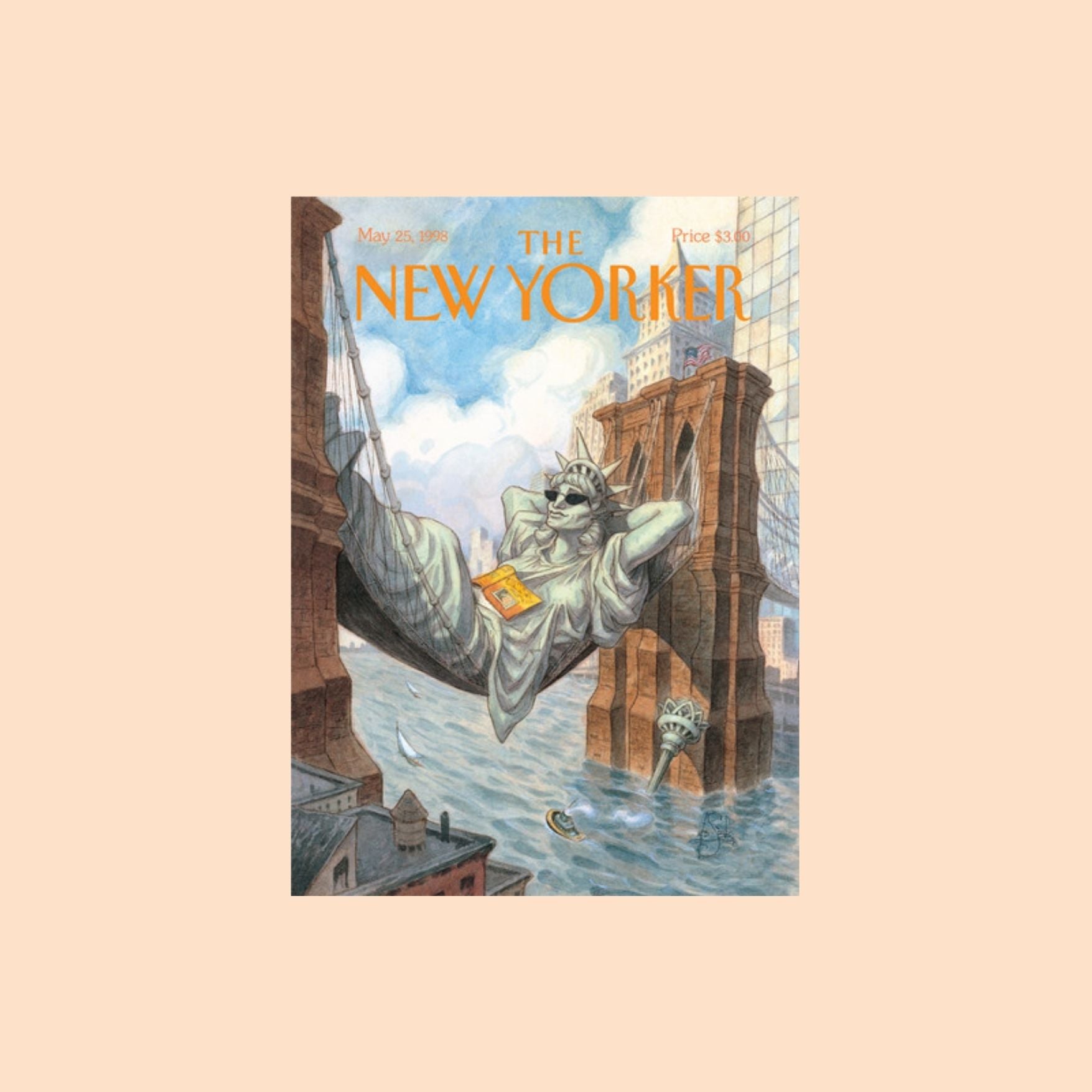 Liberty Lounge - New Yorker Greeting Card