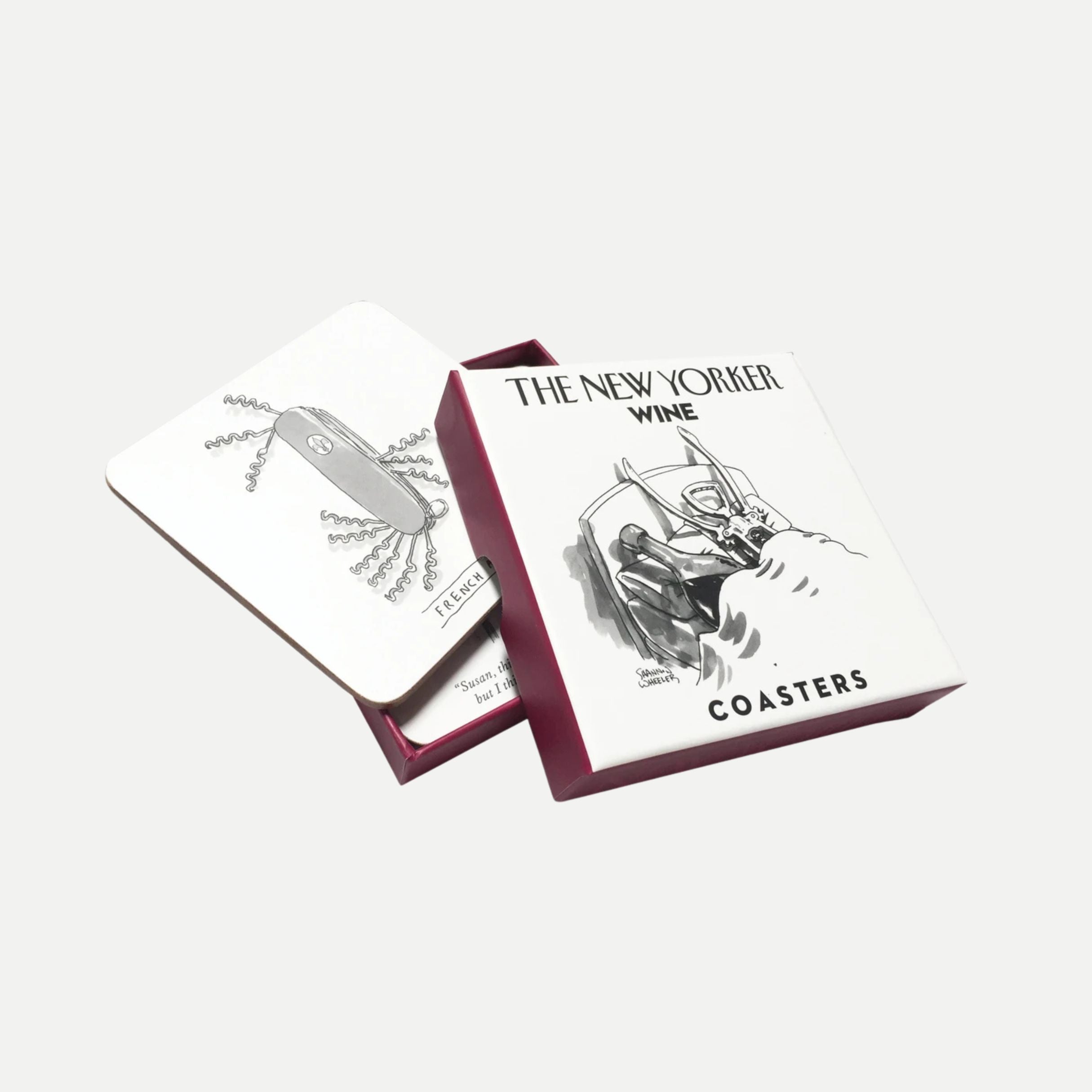 Wine - Boxed Set of 4 Coasters