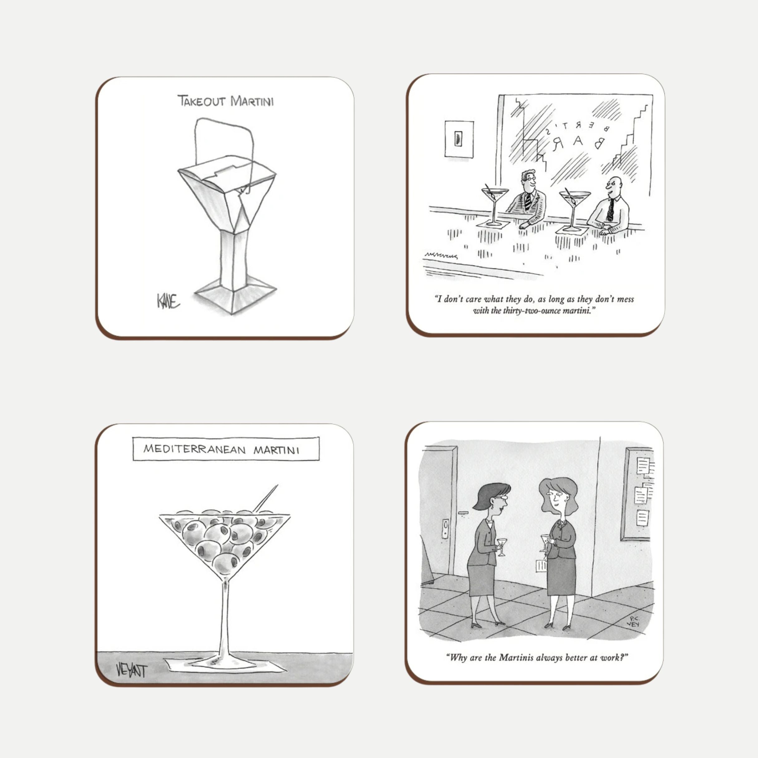 Martinis - Boxed Set of 4 Coasters