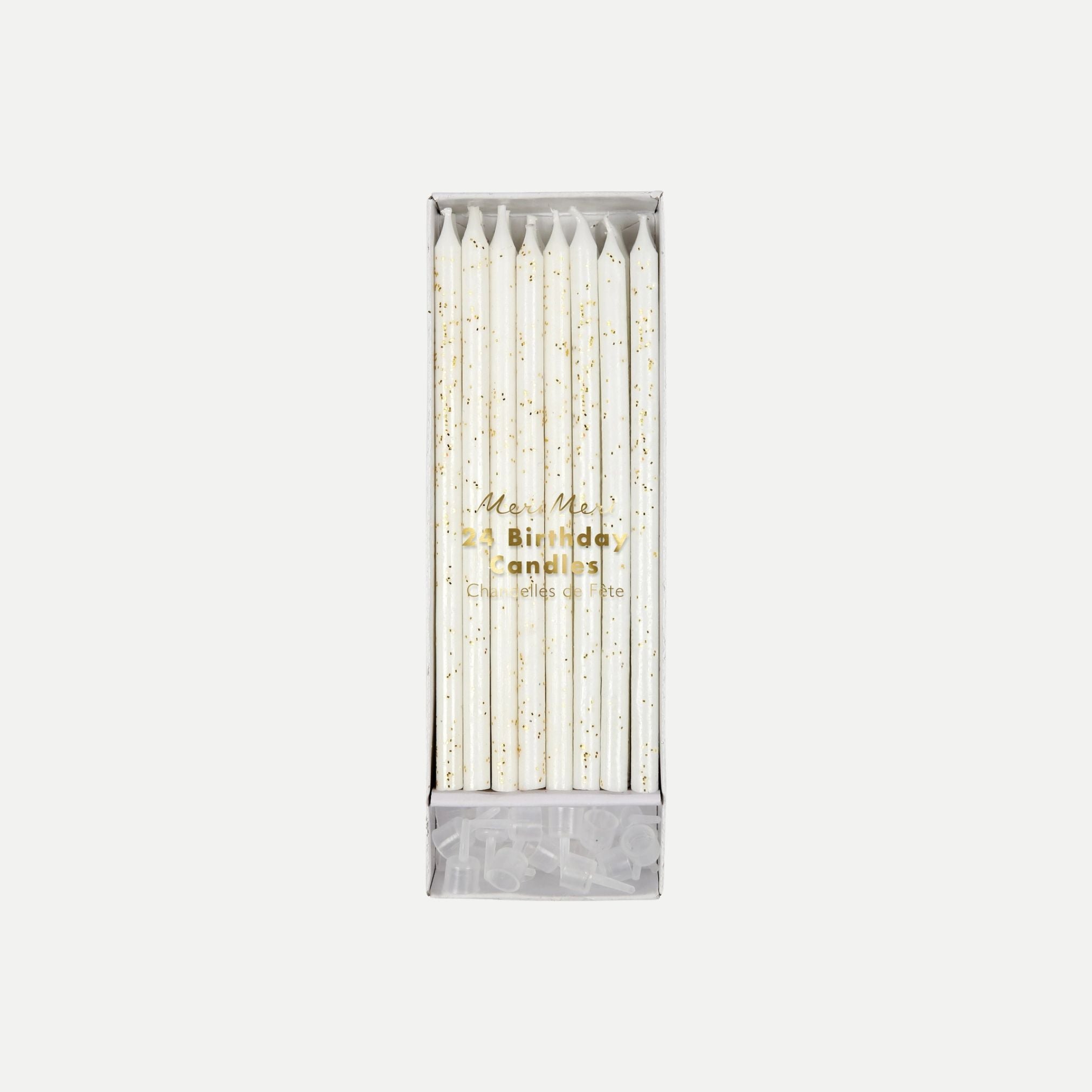 Gold Glitter Candles