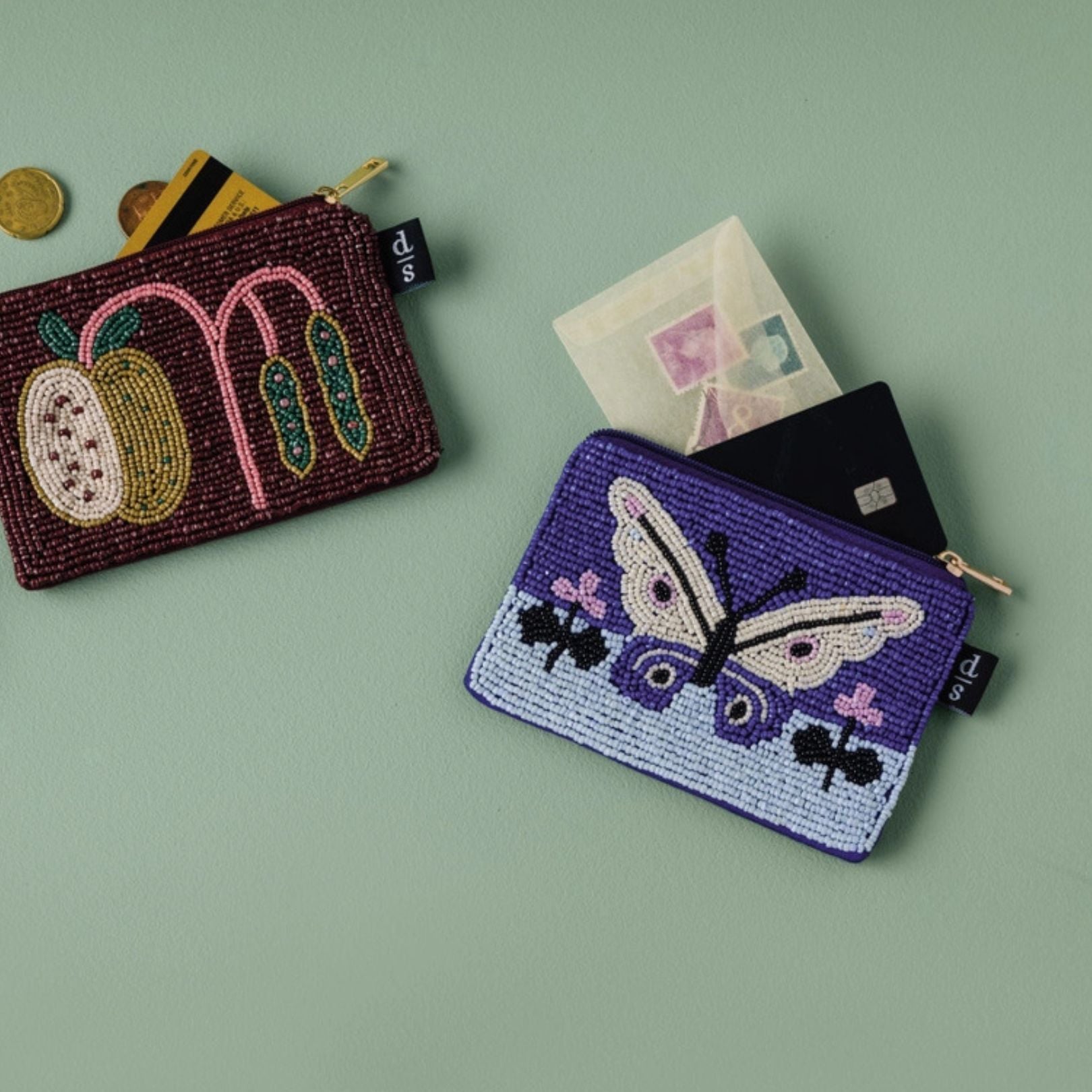 Aurora Beaded Pouch