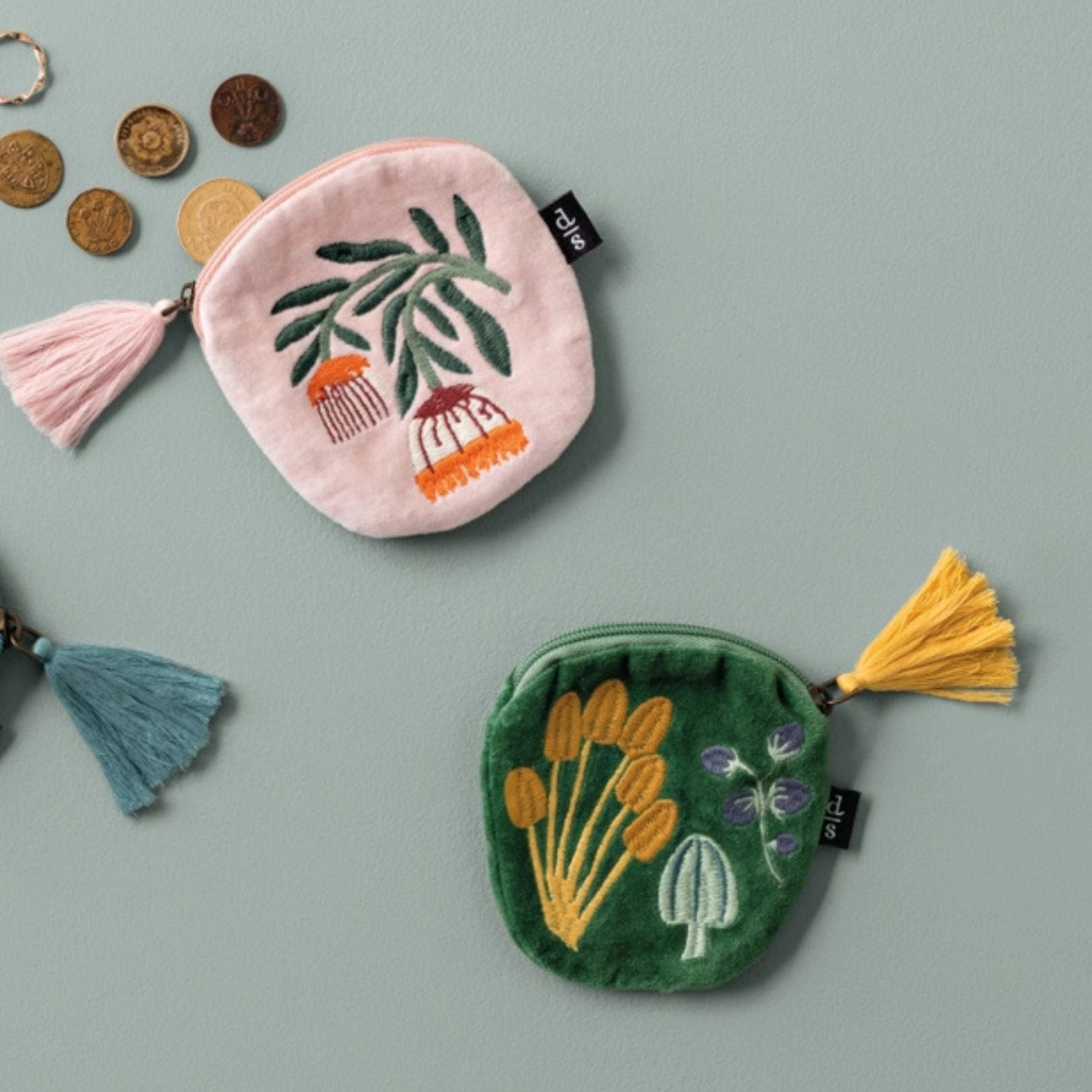 Wildgrove Embroidered Coin Purse