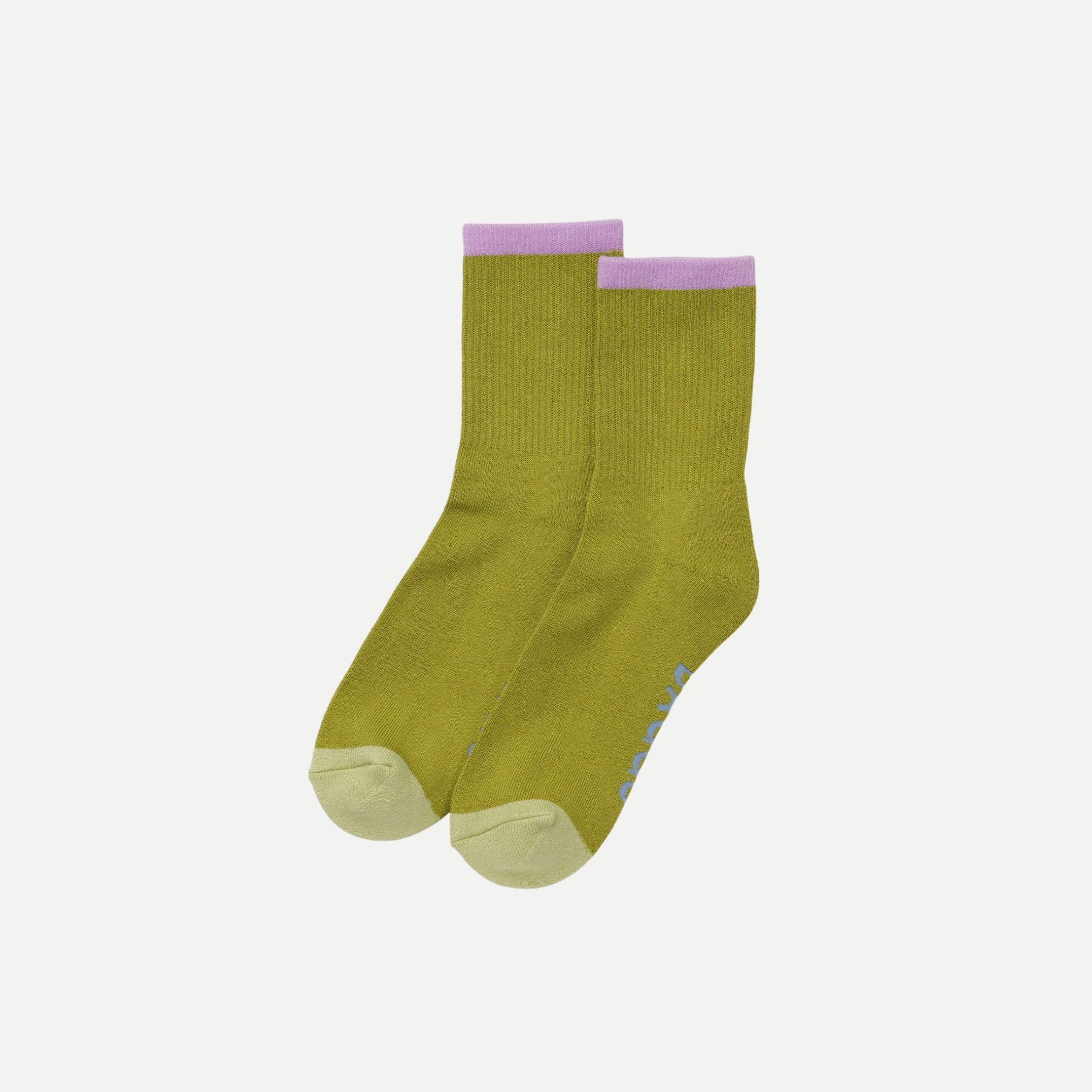 Olive Mix - Ribbed Sock