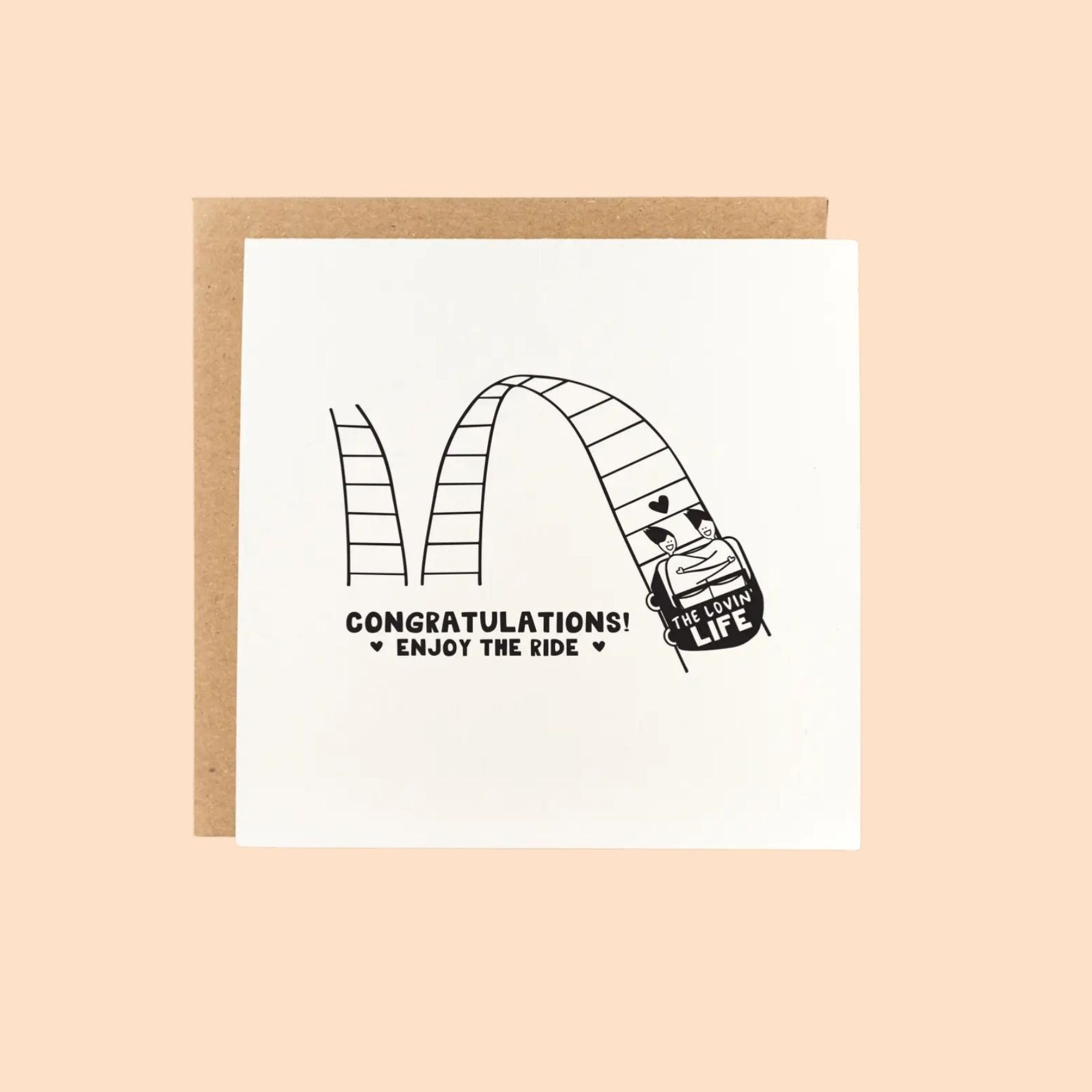 Enjoy the Ride Wedding Card
