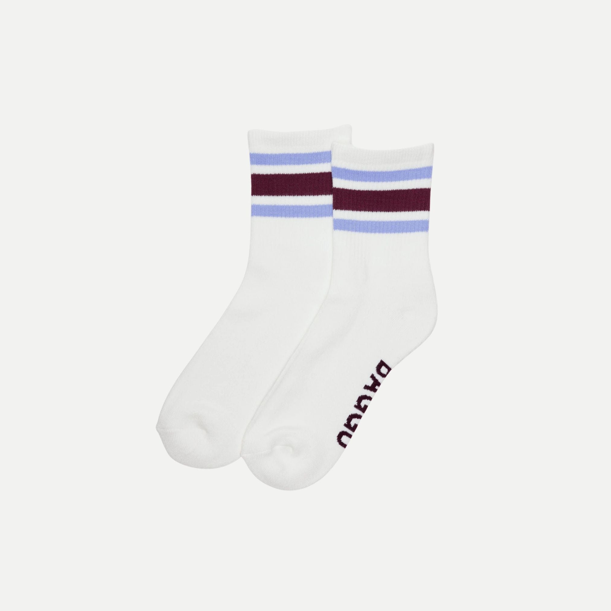 Ivory Stripe - Ribbed Sock
