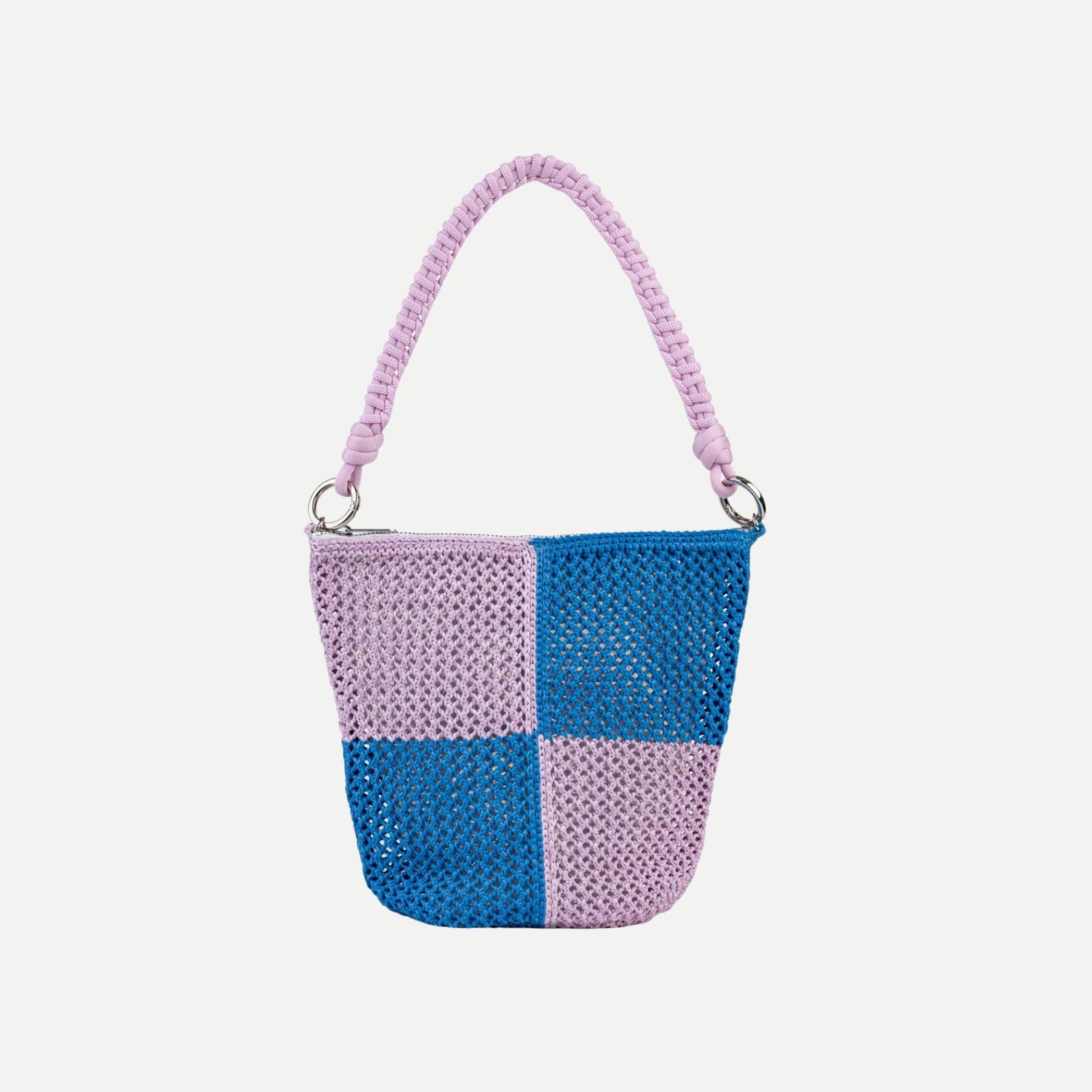 Duo Raffia Zip Bag