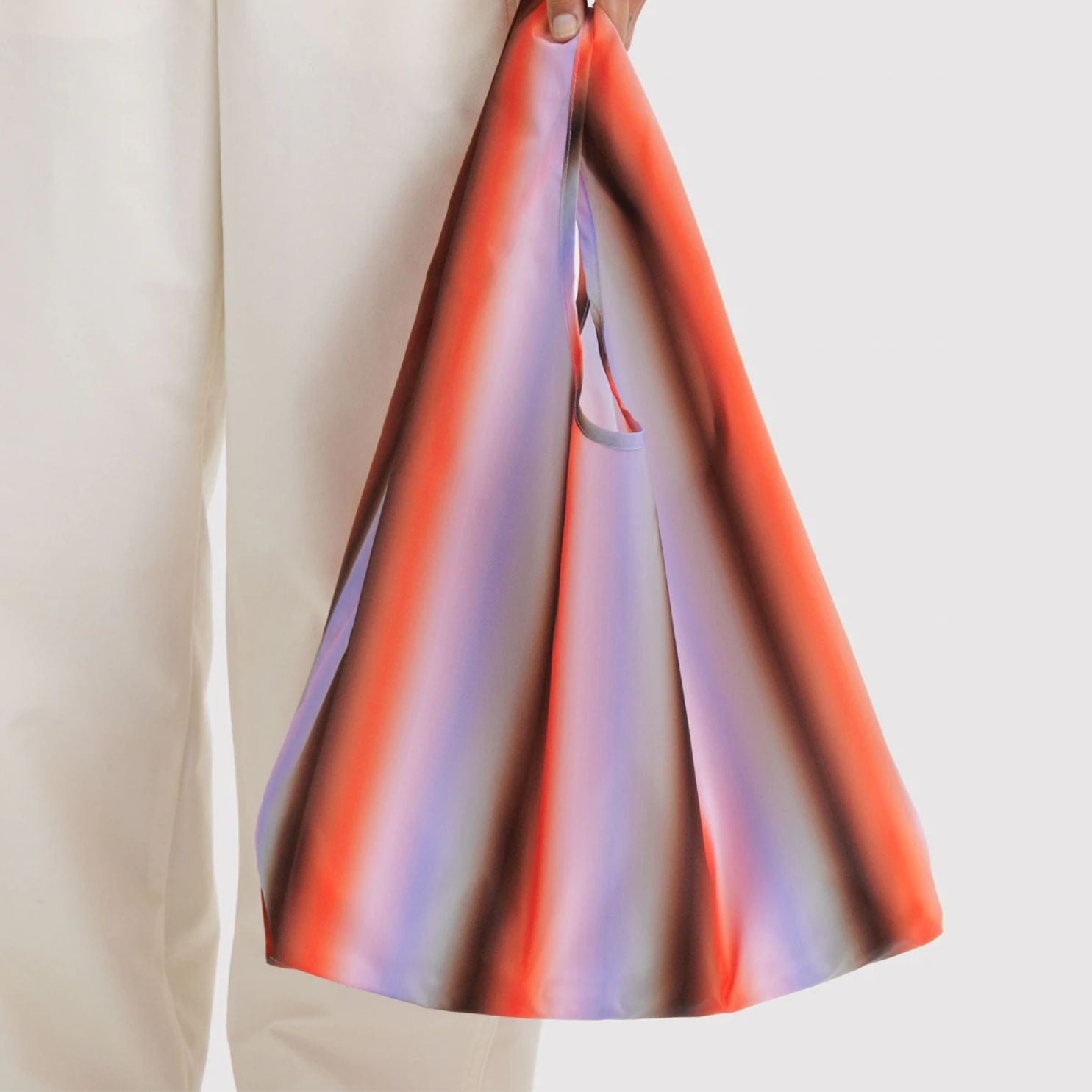 Gradient Stripe Poppy & Lilac - Standard Baggu