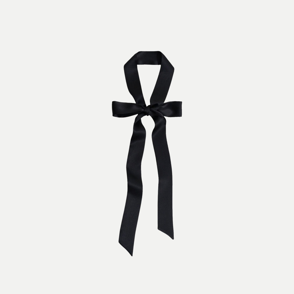 La Collectionneuse Silk Ribbon Scarf - Black