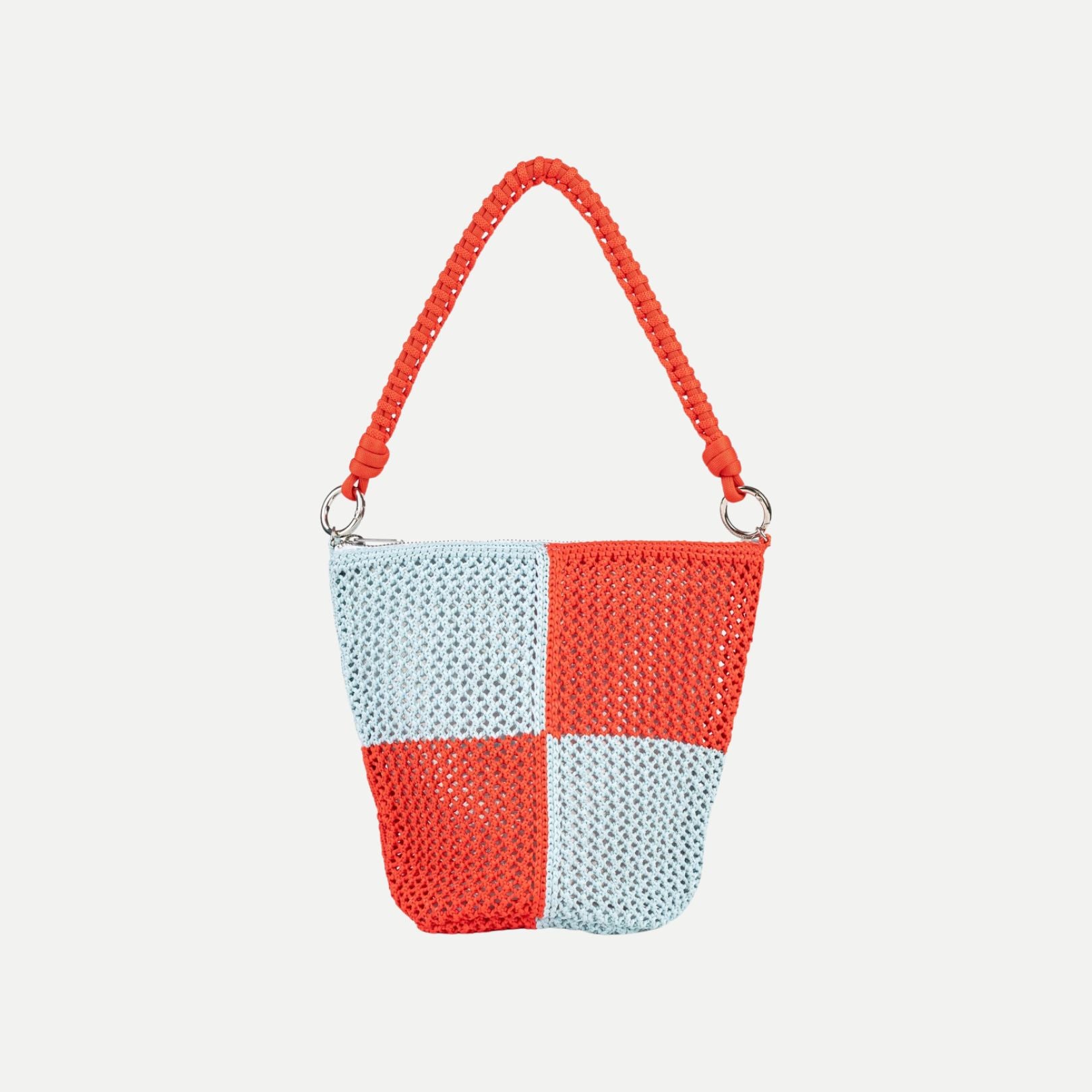 Duo Raffia Zip Bag