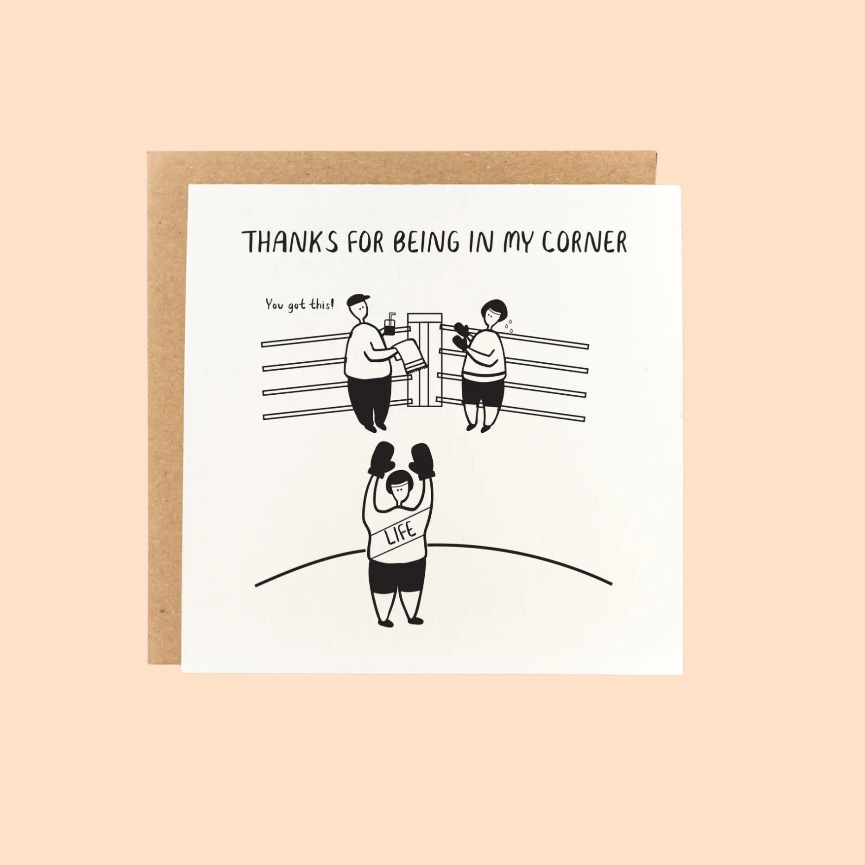 Thanks For Being in My Corner Card