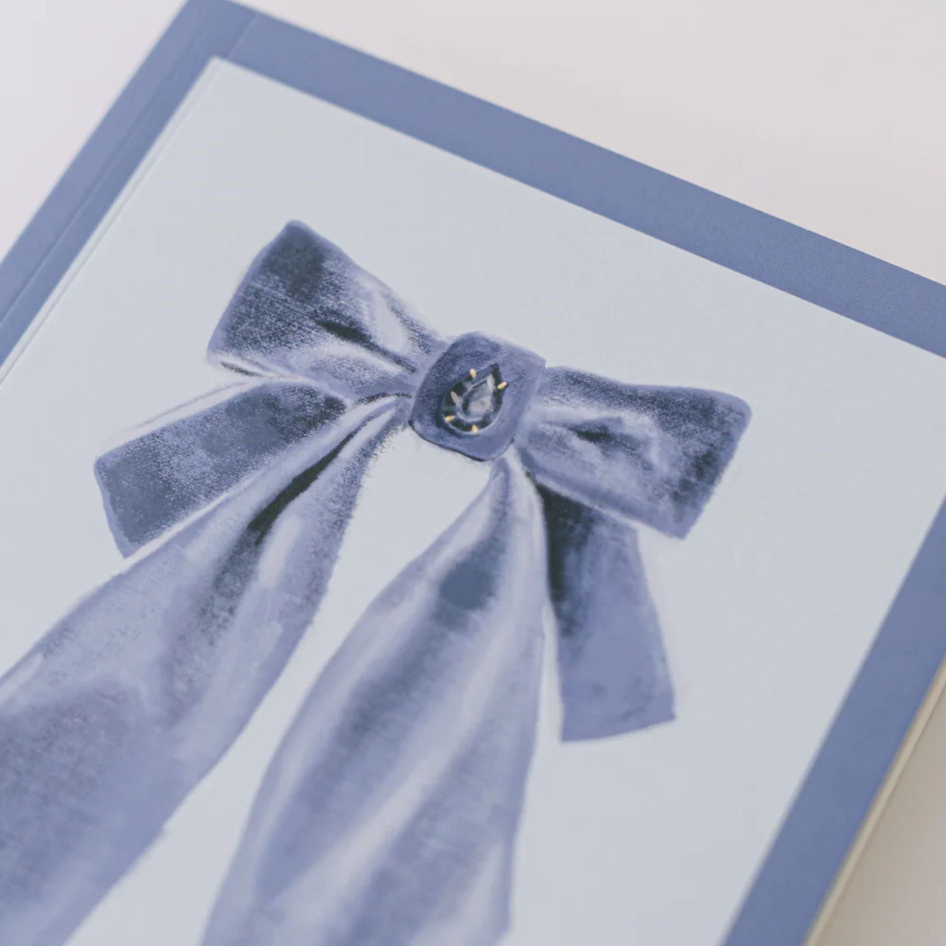 Parisian Blue Antique Bows Notebook