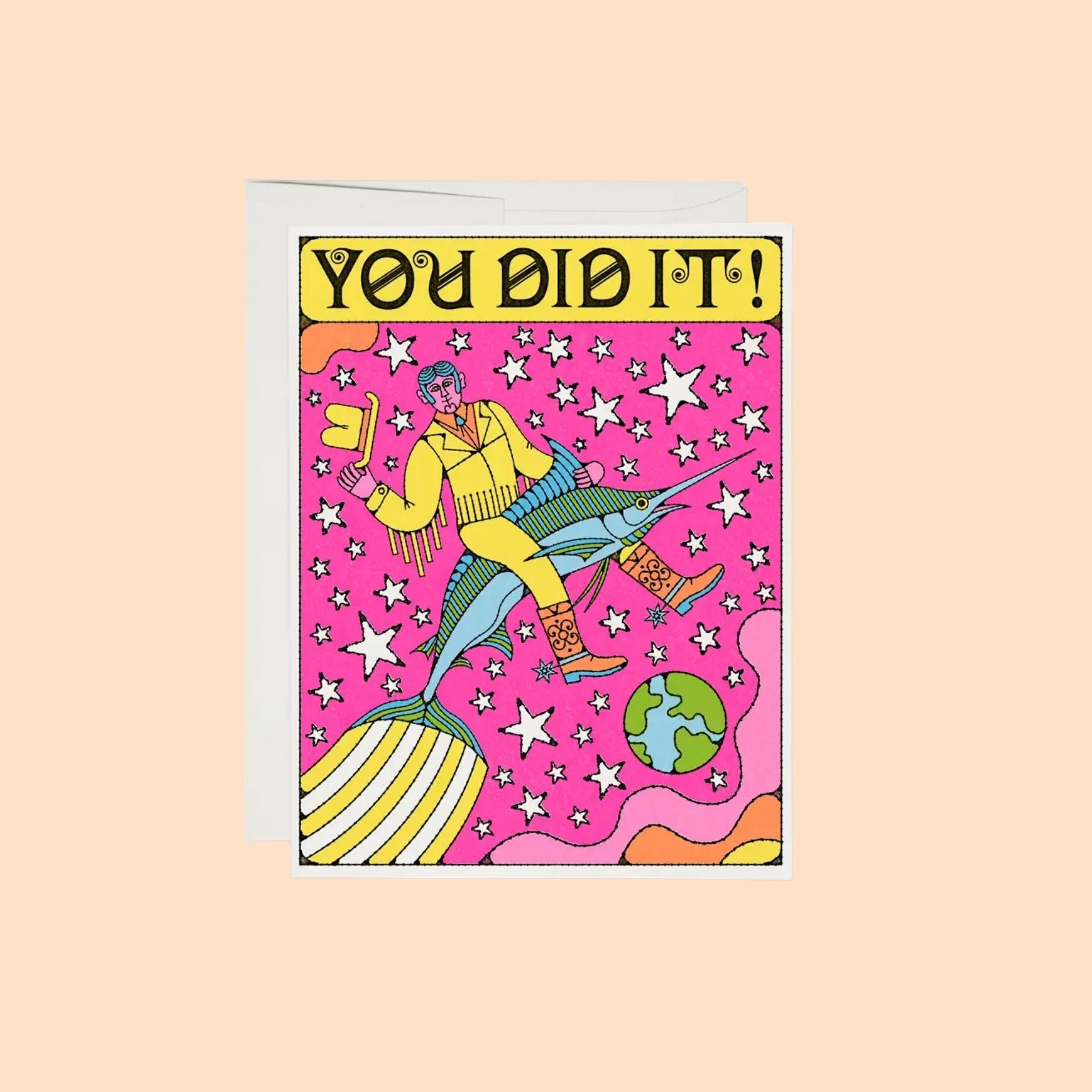 Marlin Rodeo Congratulations Card