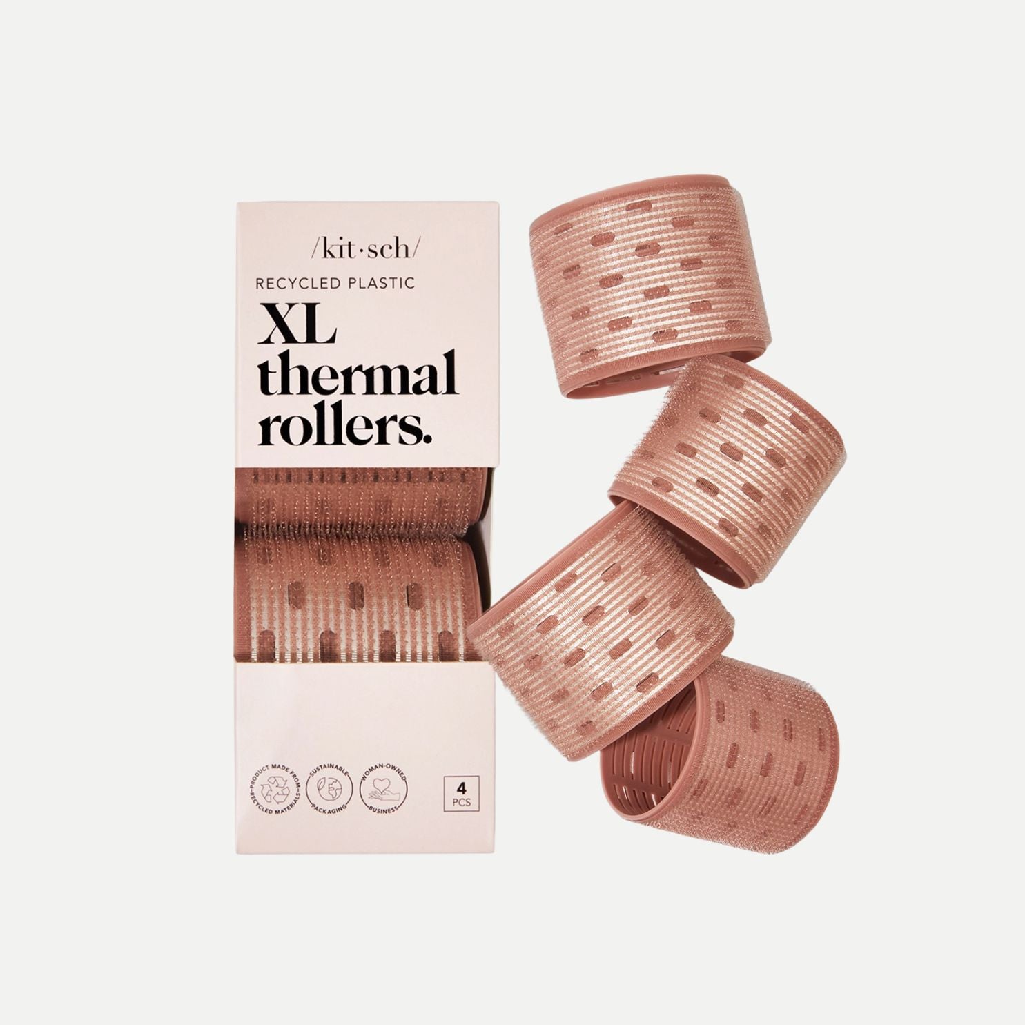 Xl Thermal Rollers 4pc Set - Terracotta