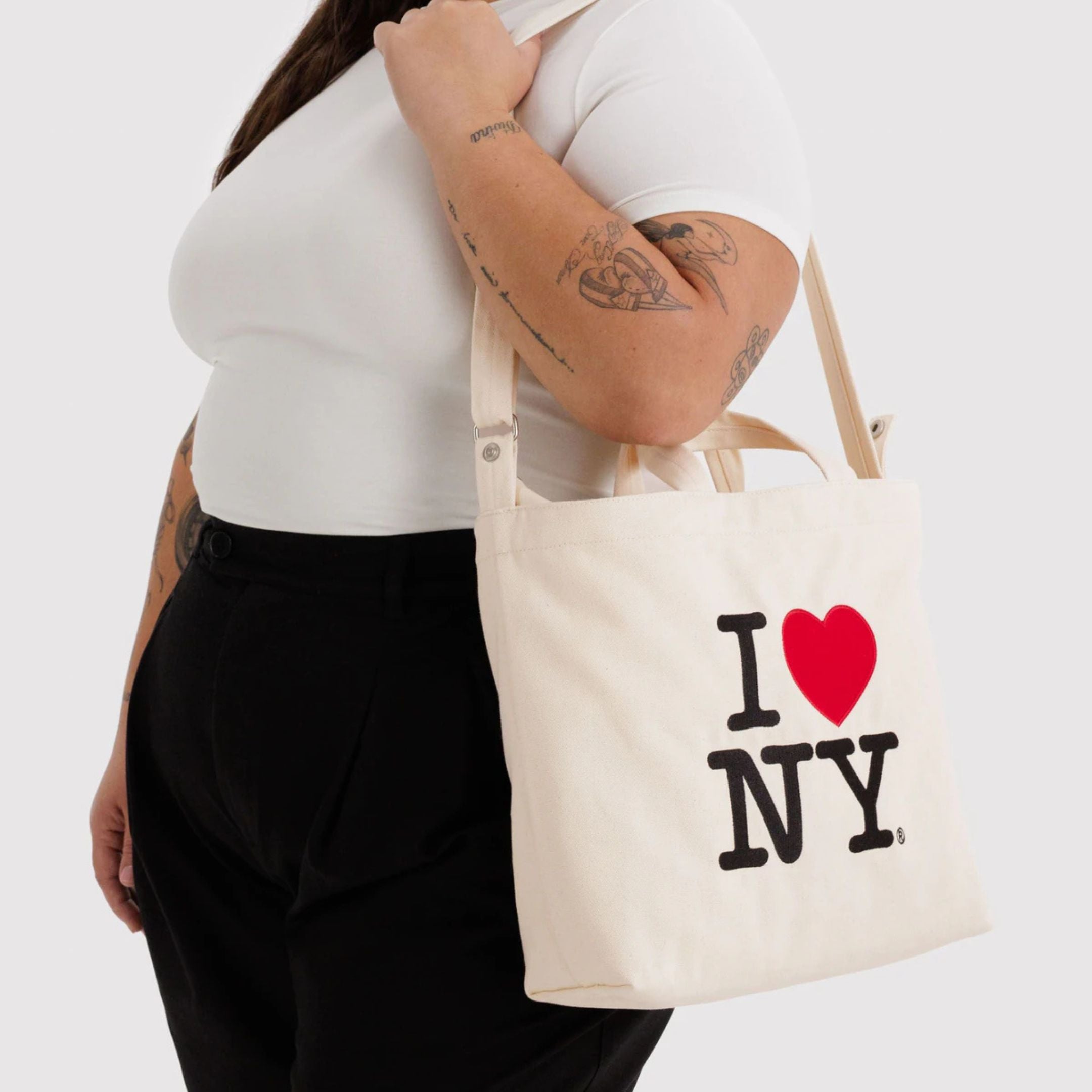 I Love NY - Horizontal Zip Duck Bag