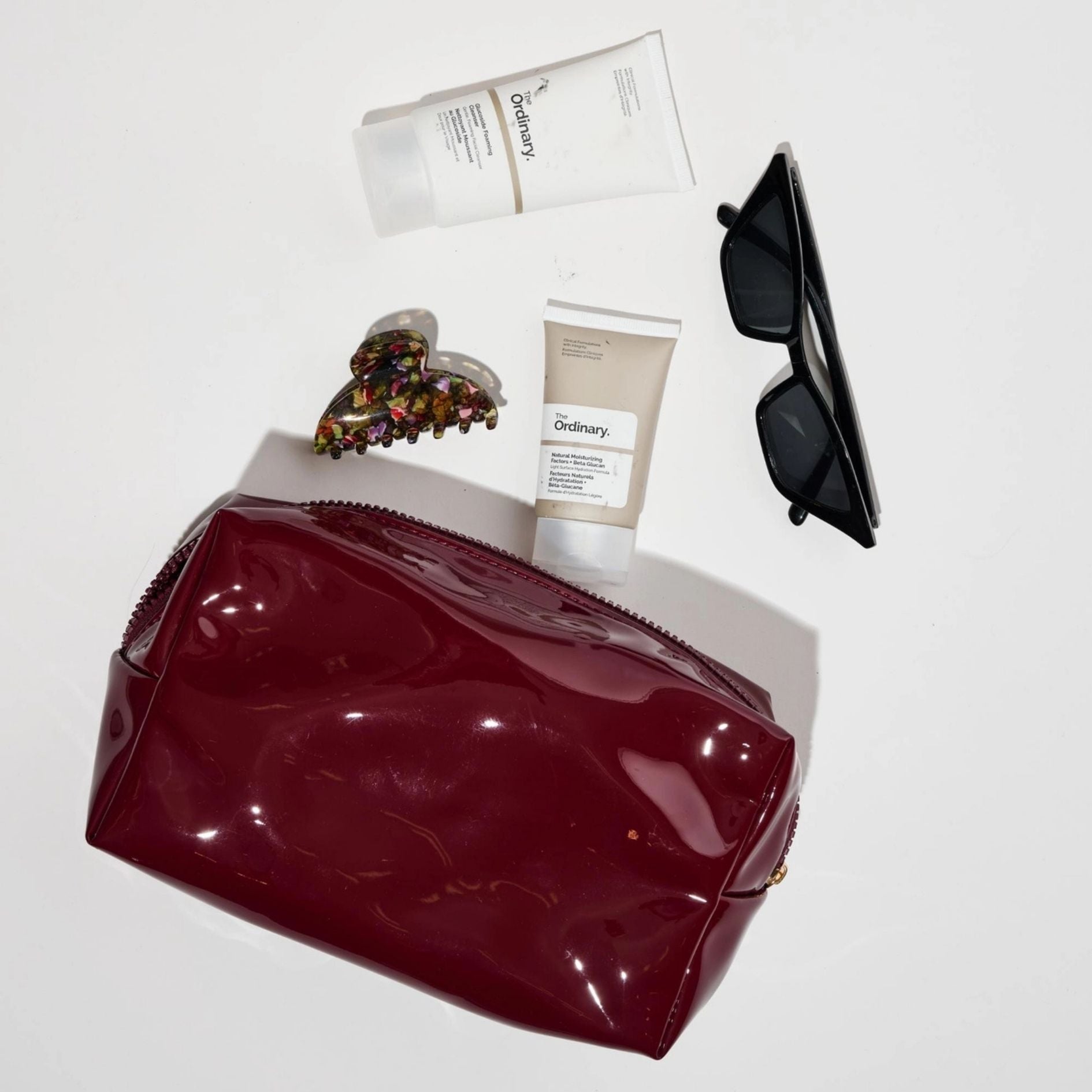 Patent Pending Cosmetic Pouch - Red