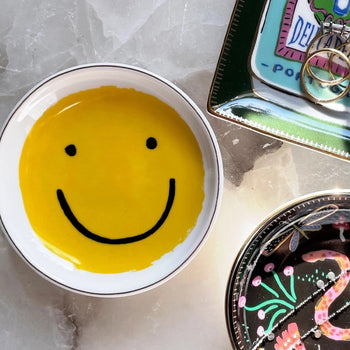 Smiley Porcelain Trinket Dish