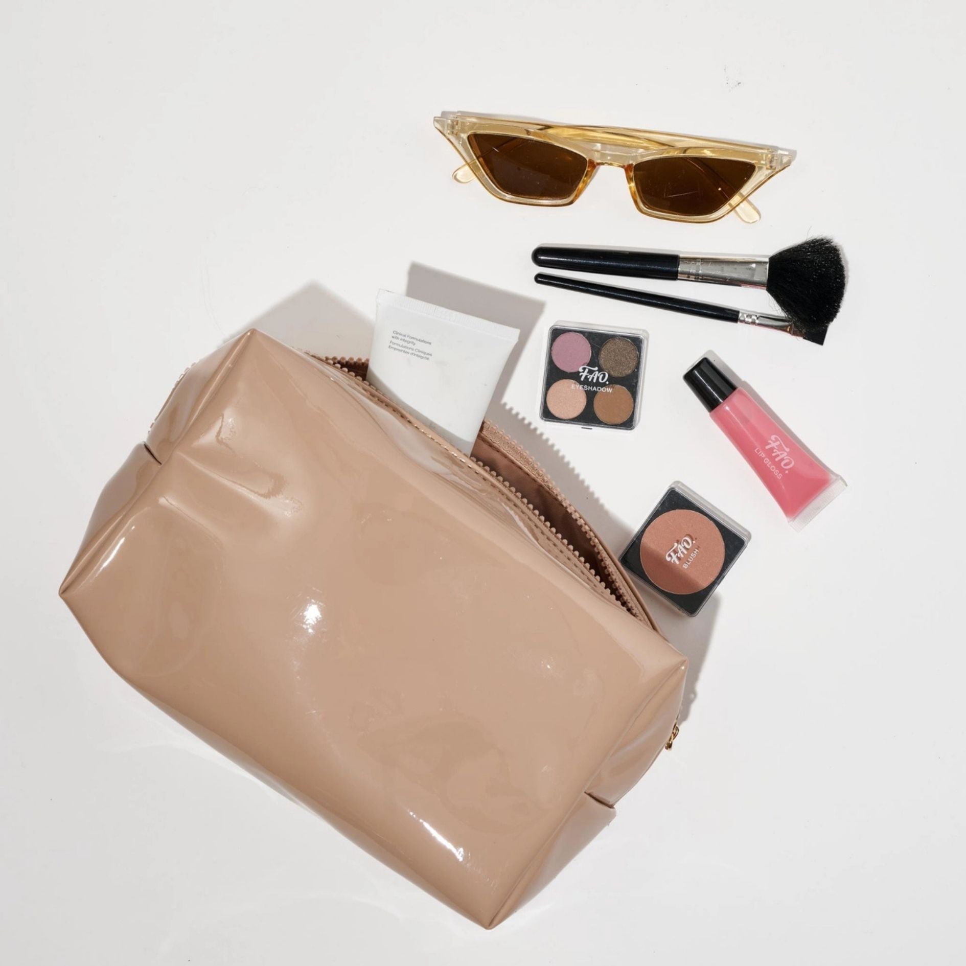 Patent Pending Cosmetic Pouch - Nude