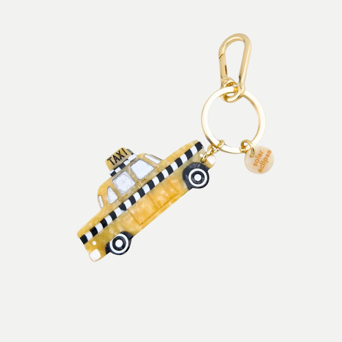 Hand-Painted Taxicab Bag Charm