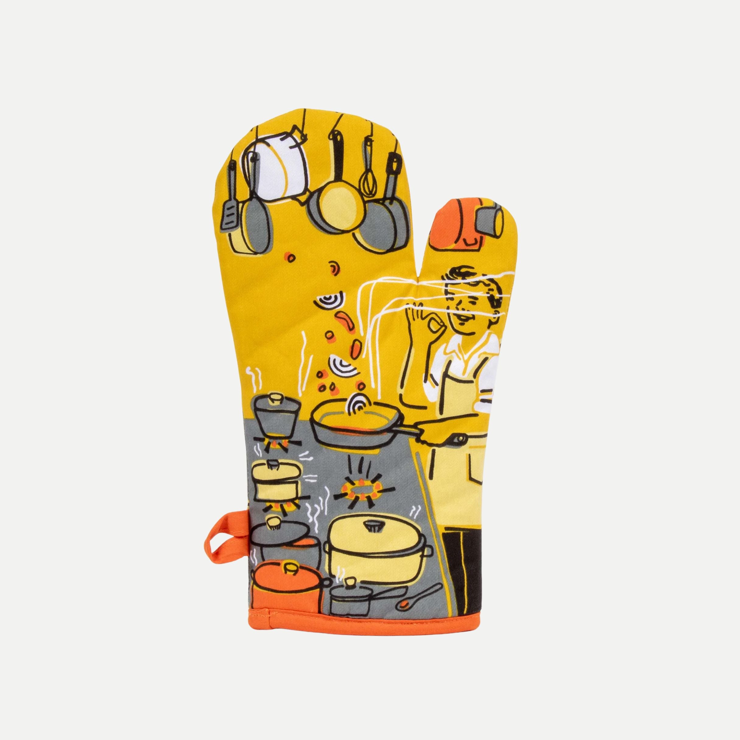 Man With A Pan Oven Mitt
