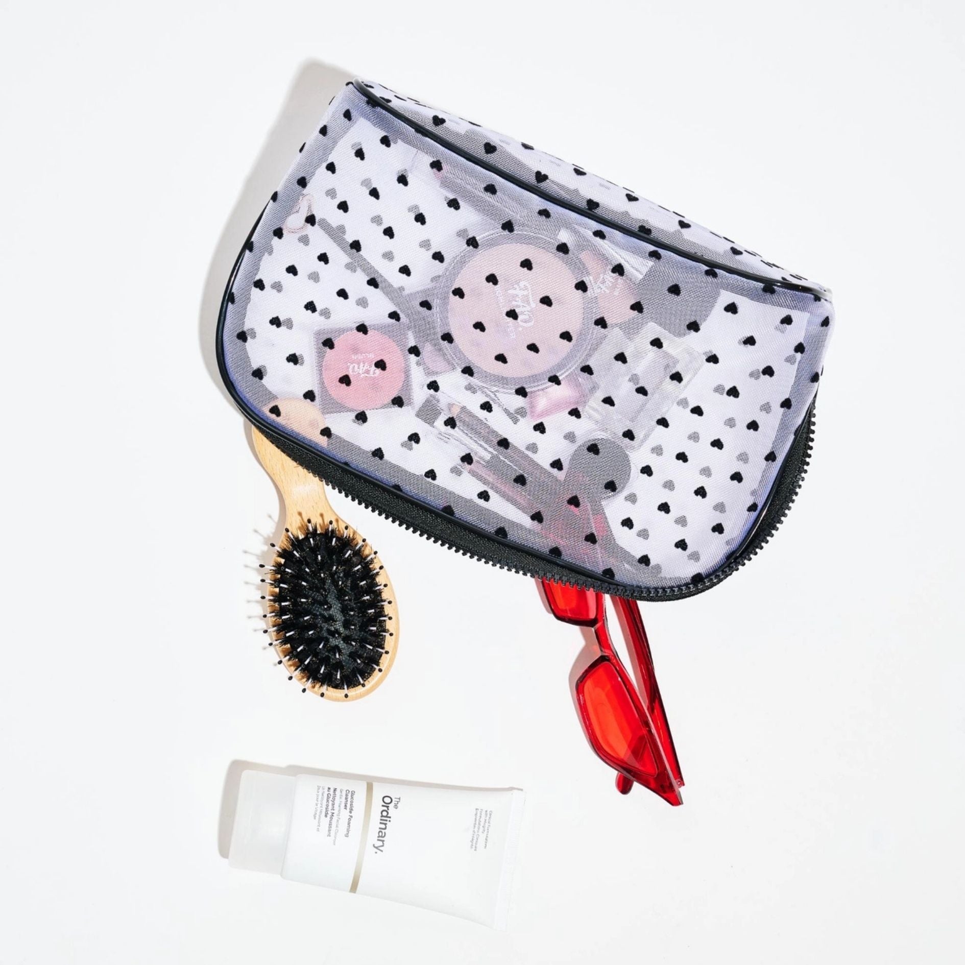 Lovelace Cosmetic Pouch - White