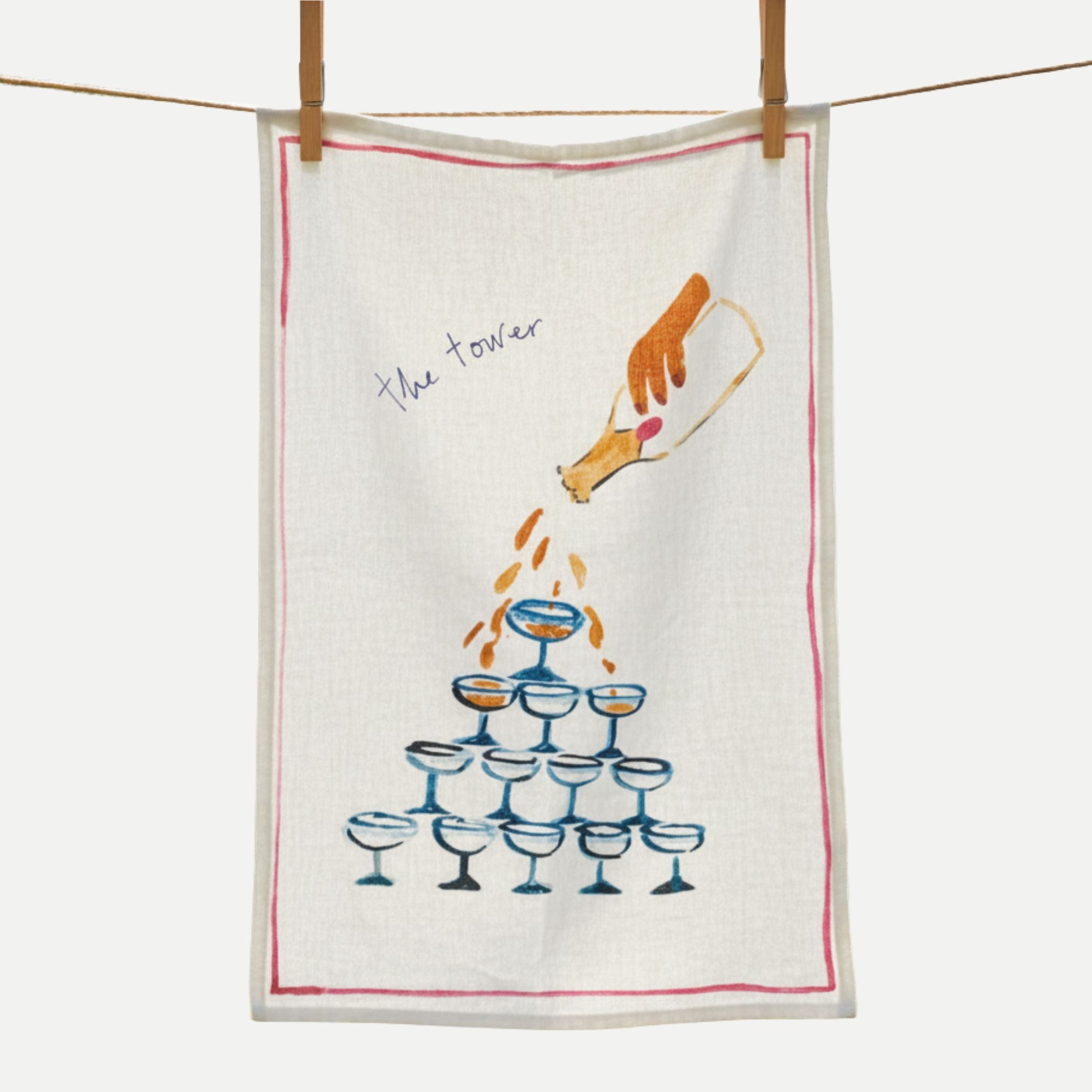 The Tower - Linen Teatowel
