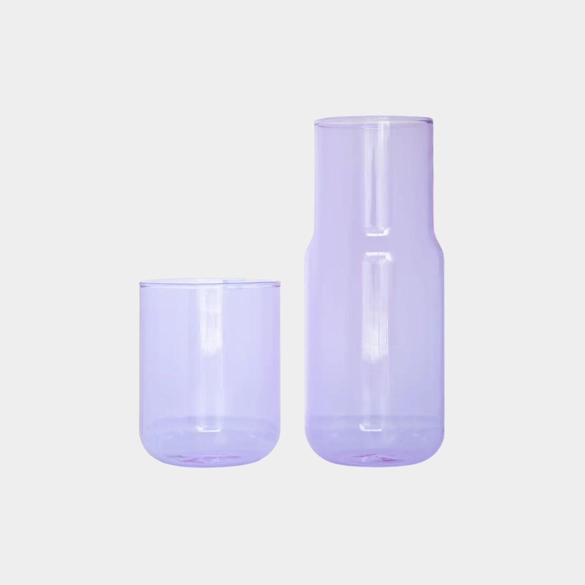 Tinted Glass Carafe - Violet