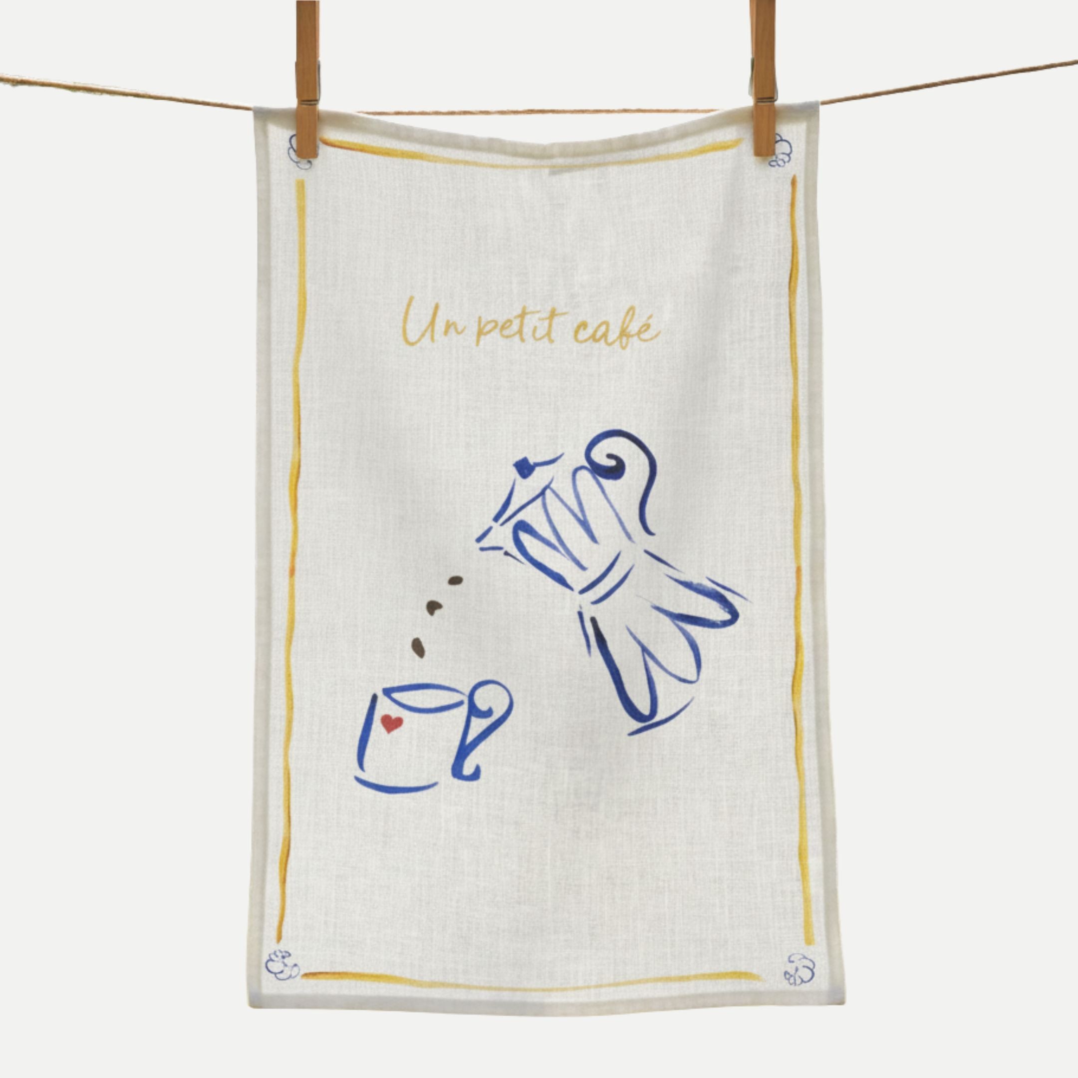 Un Petit Café - Linen Teatowel