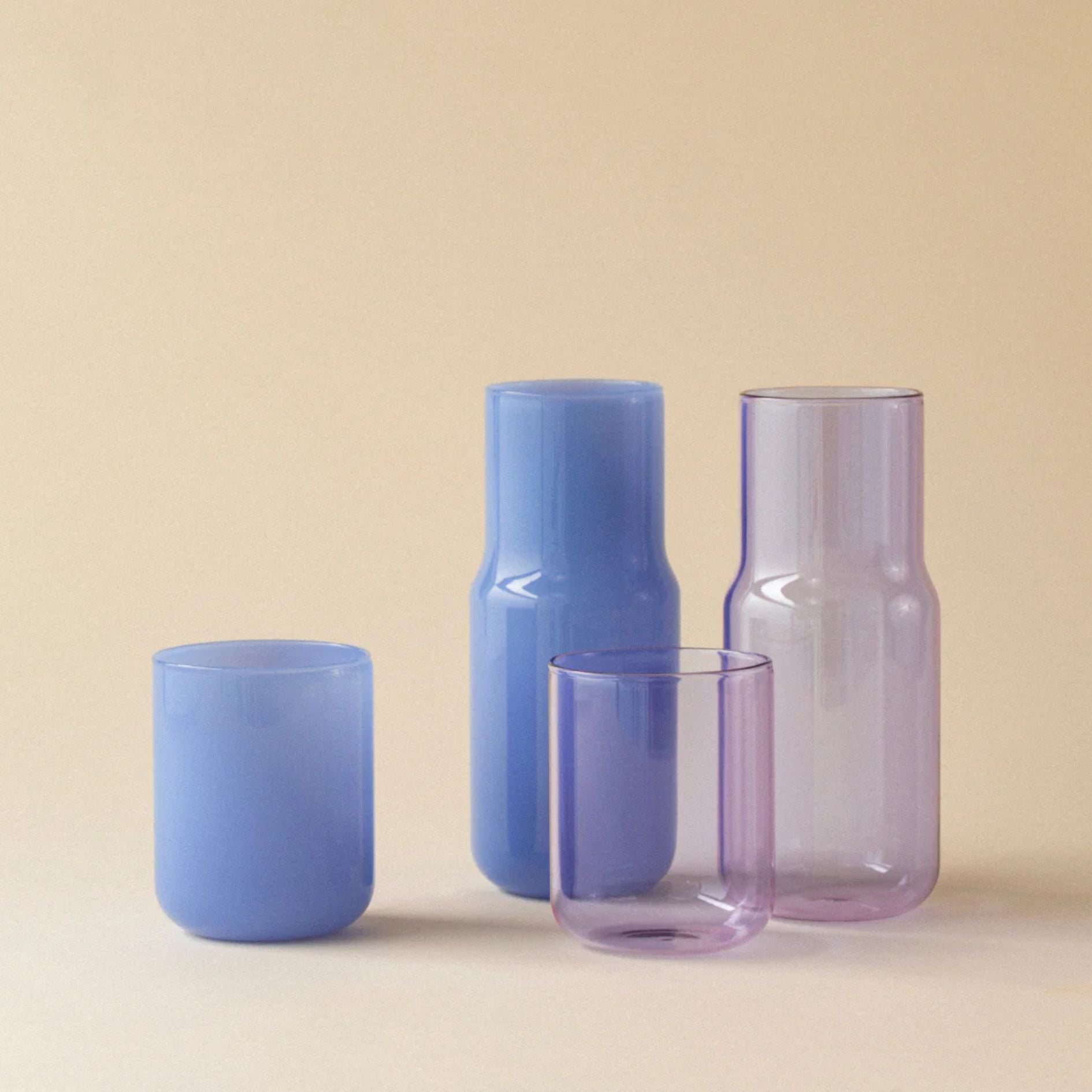 Tinted Glass Carafe - Violet