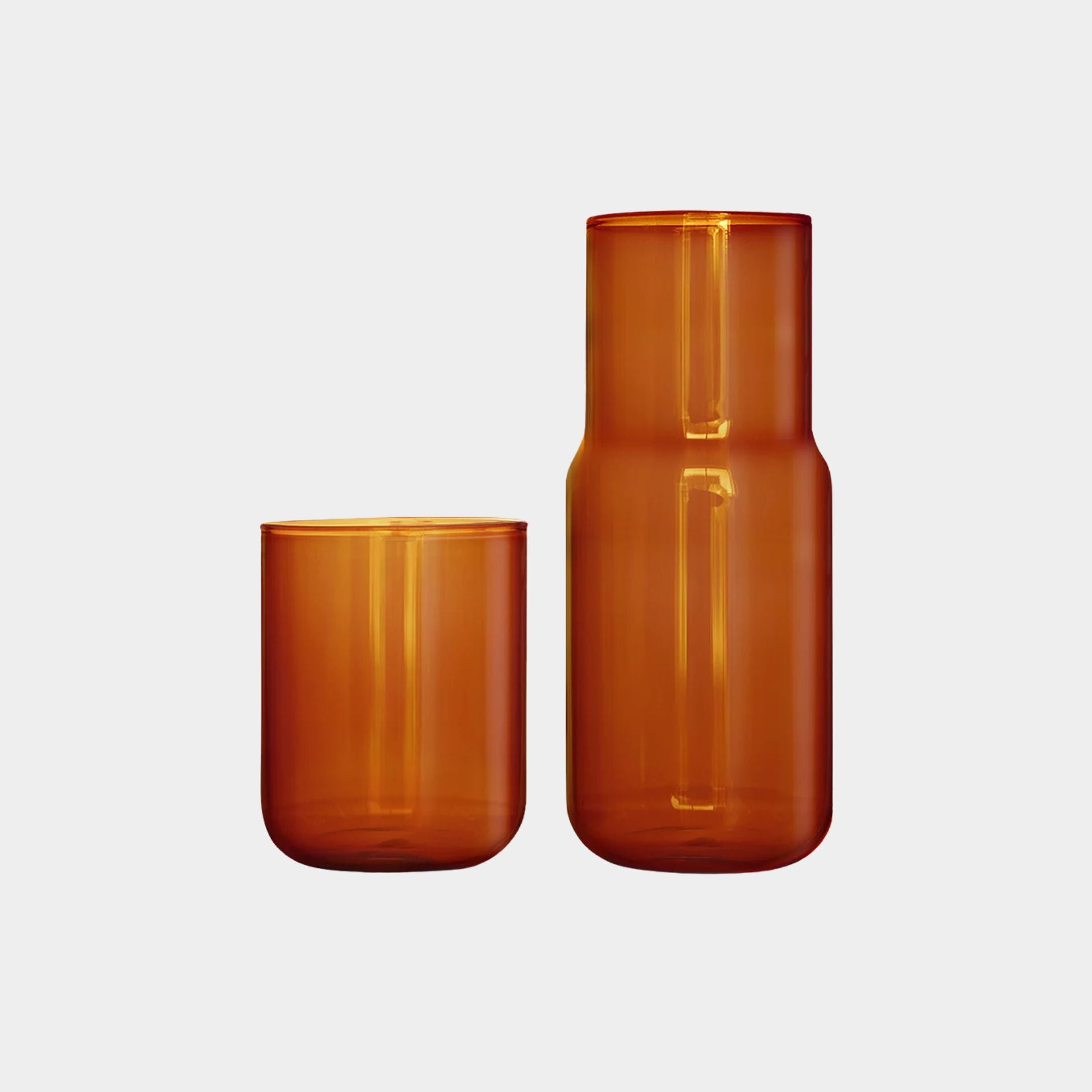 Tinted Glass Carafe - Amber